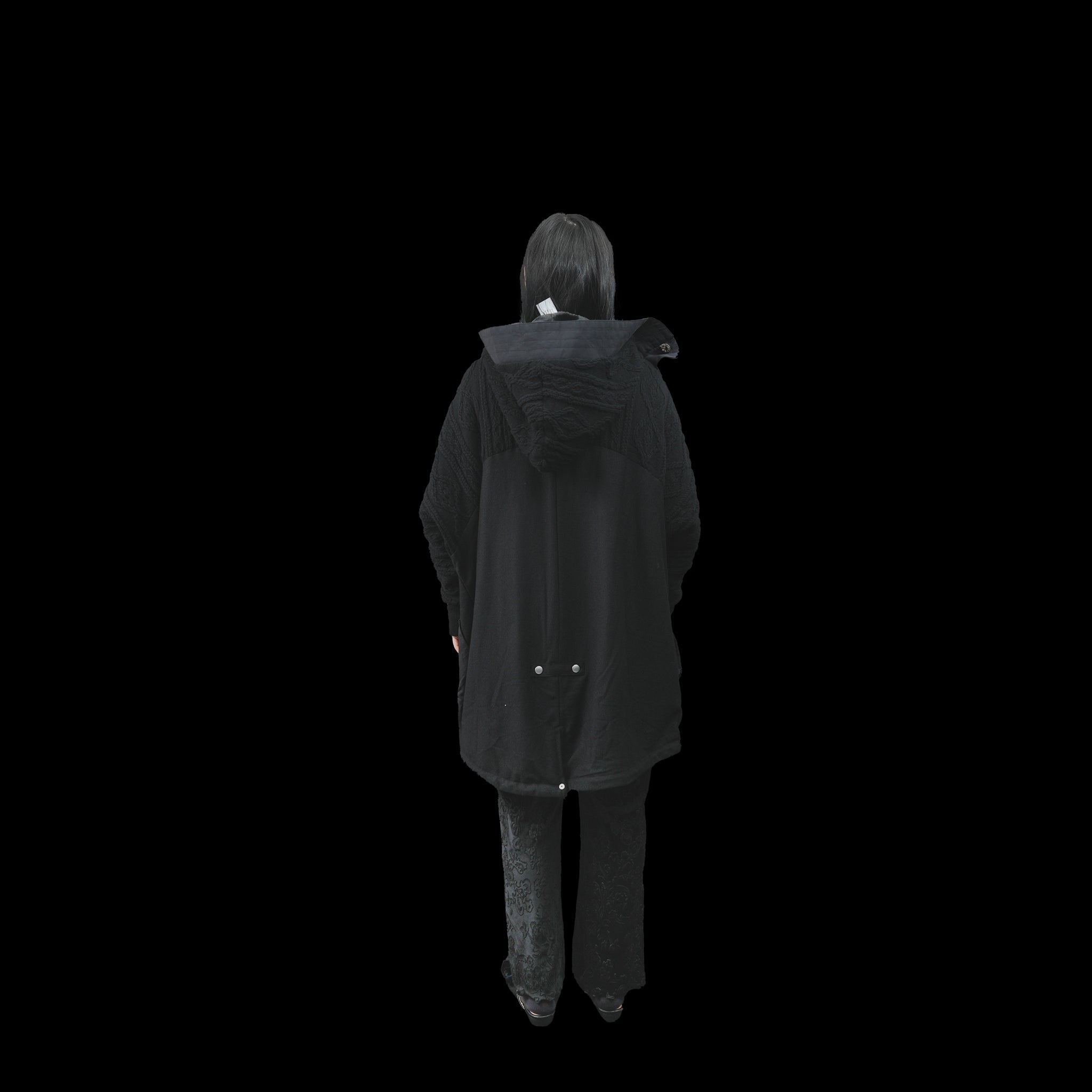 No:bsd23AW-08 | Name:Big Hood Northen Blouson | Color:Black【BEDSIDEDRAMA_ベッドサイドドラマ】