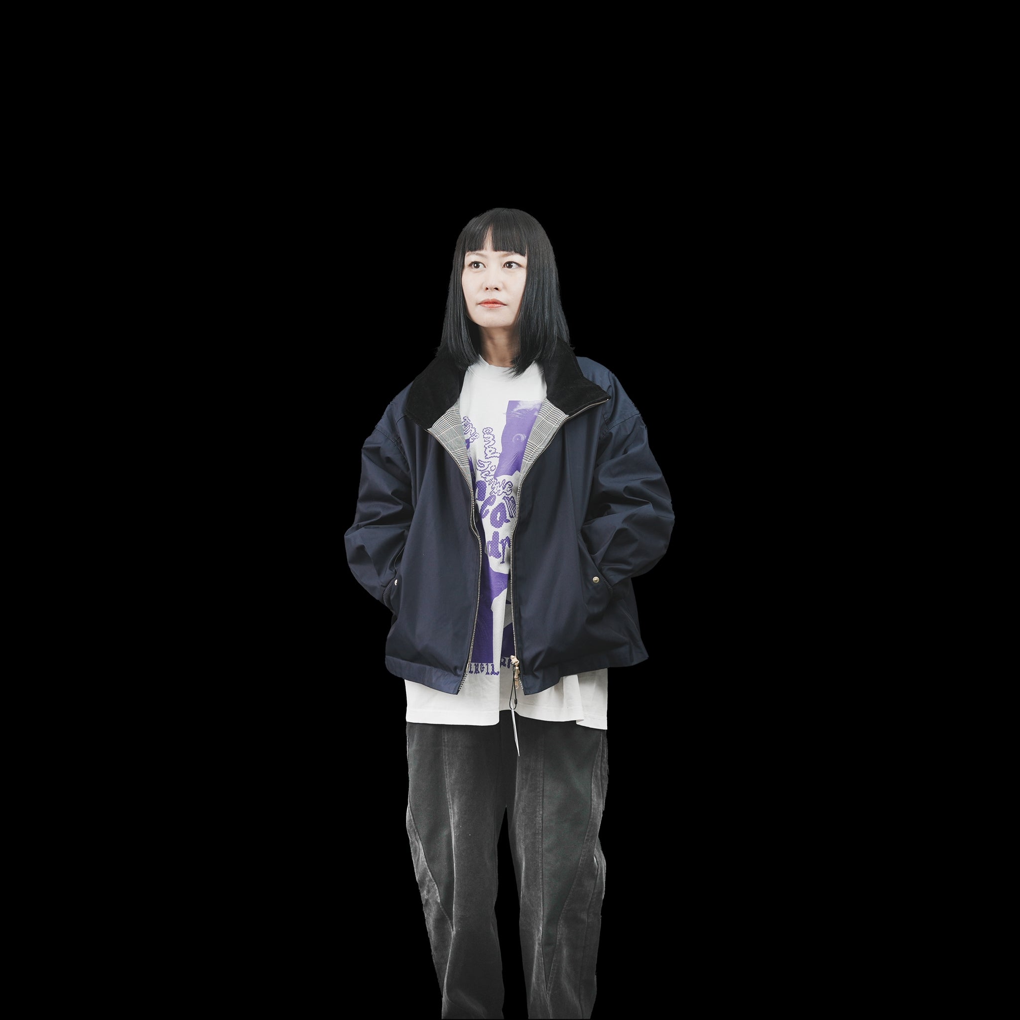 No:MIL23FJK3202 | Name:REV SWING TOP | Color:Navy/Khaki【KHA:KI_カーキ】
