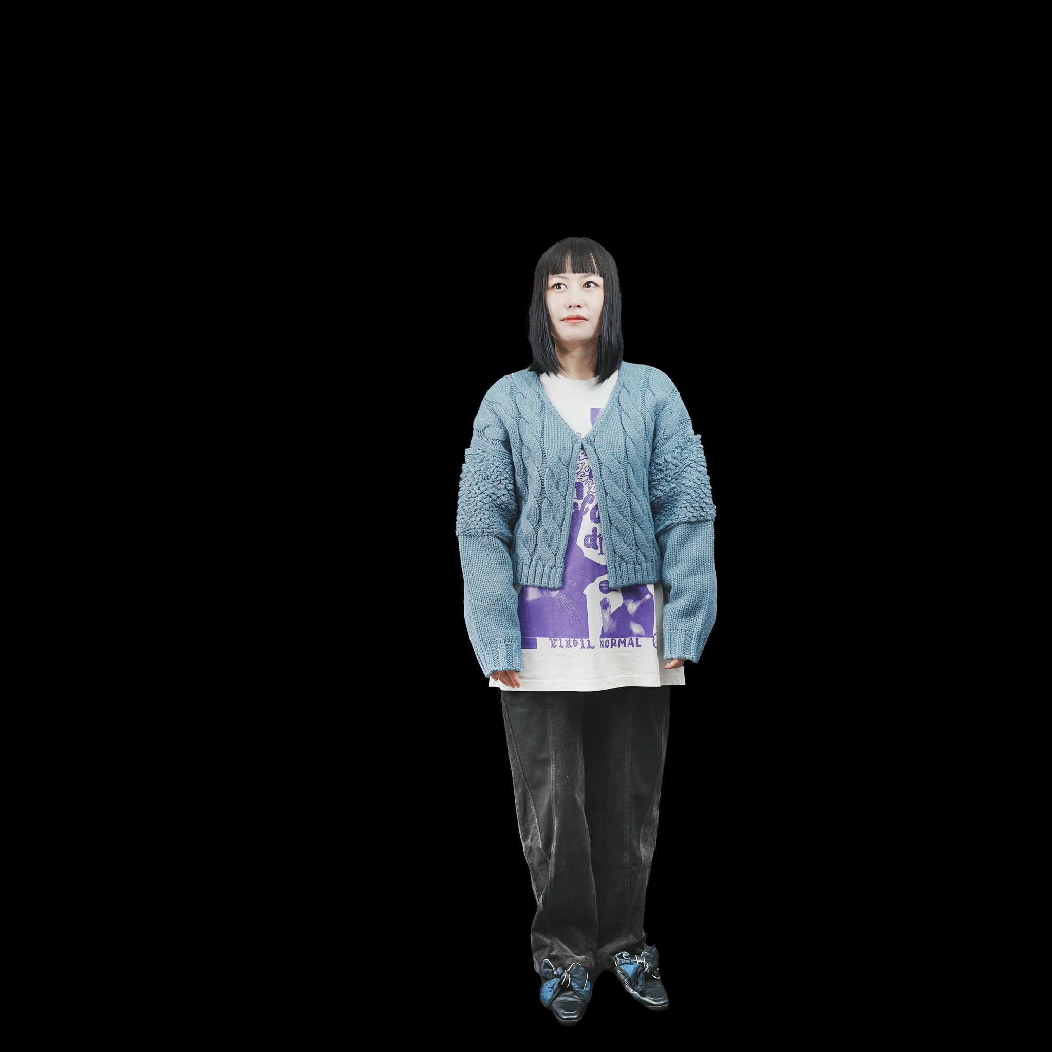 No:LKL23FJK2021 | Name:MARL | Color:Off/Smokeblue【KELEN LADYS_ケレン】