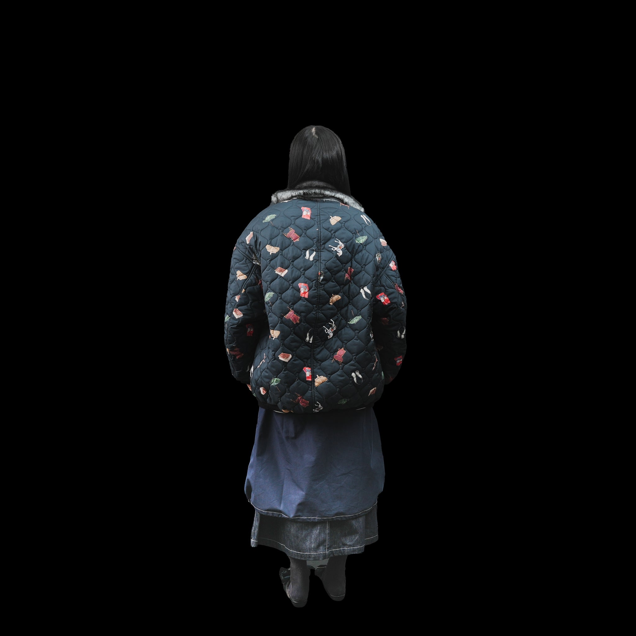 No:bsd23AW-01 | Name:Barn Antique Quilting Blouson | Color:Black【BEDSIDEDRAMA_ベッドサイドドラマ】【archive】