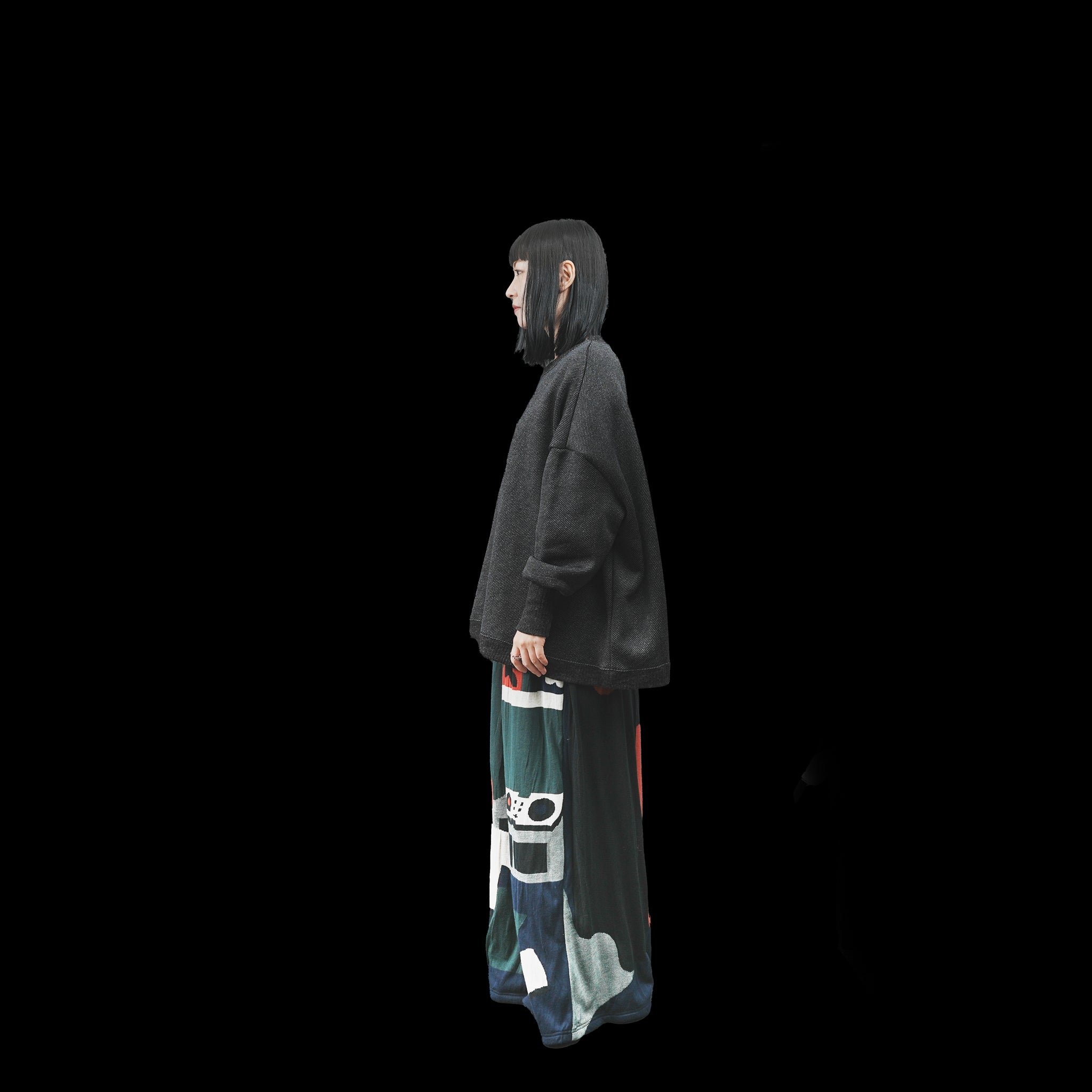 No:bsd23AW-28Cb | Name:Home Sweater Pullover/EUZEEN | Color:Black【BEDSIDEDRAMA_ベッドサイドドラマ】