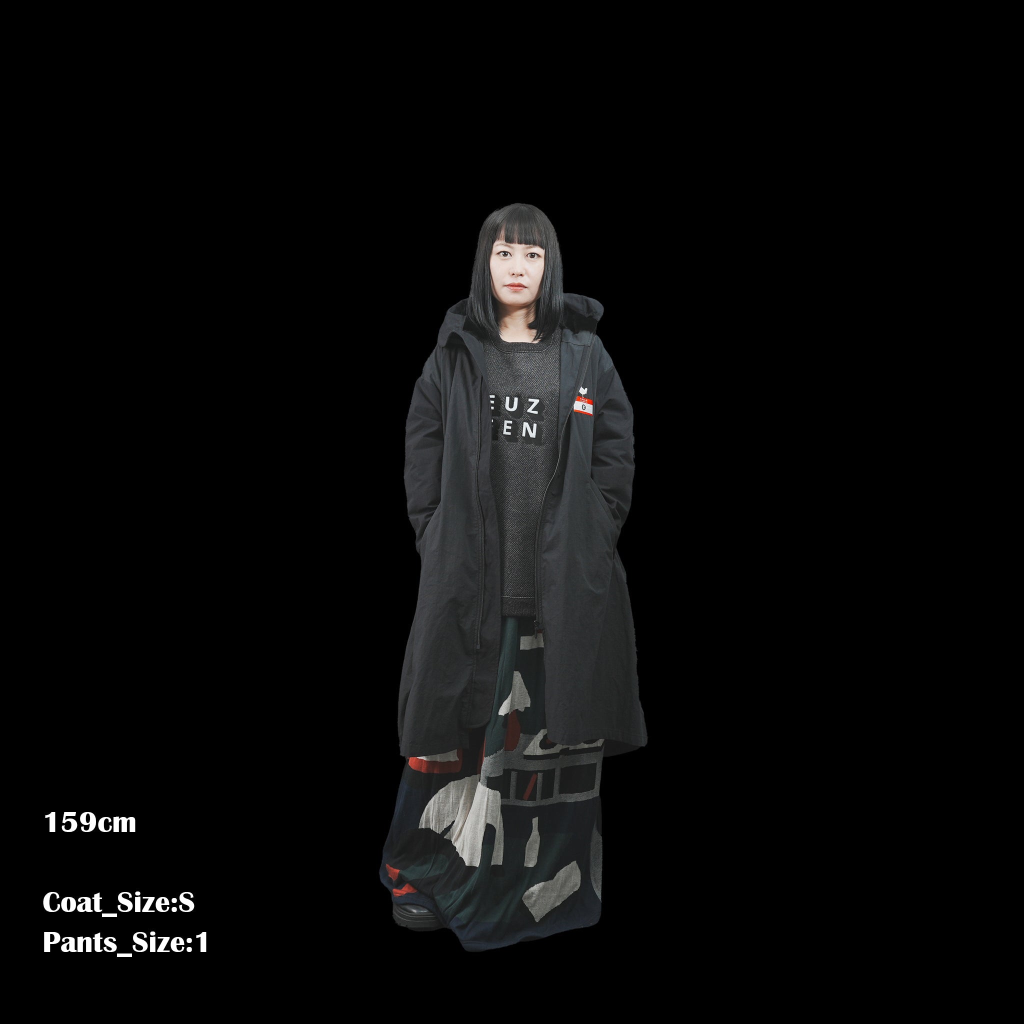 SF23AW-15 | Woodstock Mods Coat | Color:Black【STOF_ストフ】【archive】