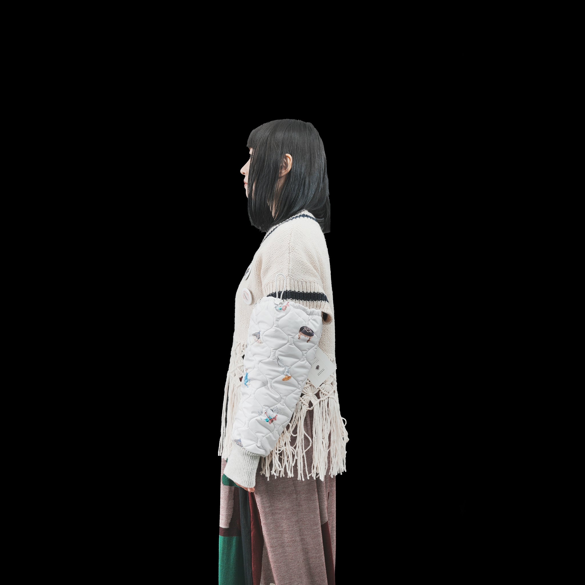 No:bsd23AW-04a | Name:Barn Antique Quilting Warmer | Color:Off White【BEDSIDEDRAMA_ベッドサイドドラマ】【archive】