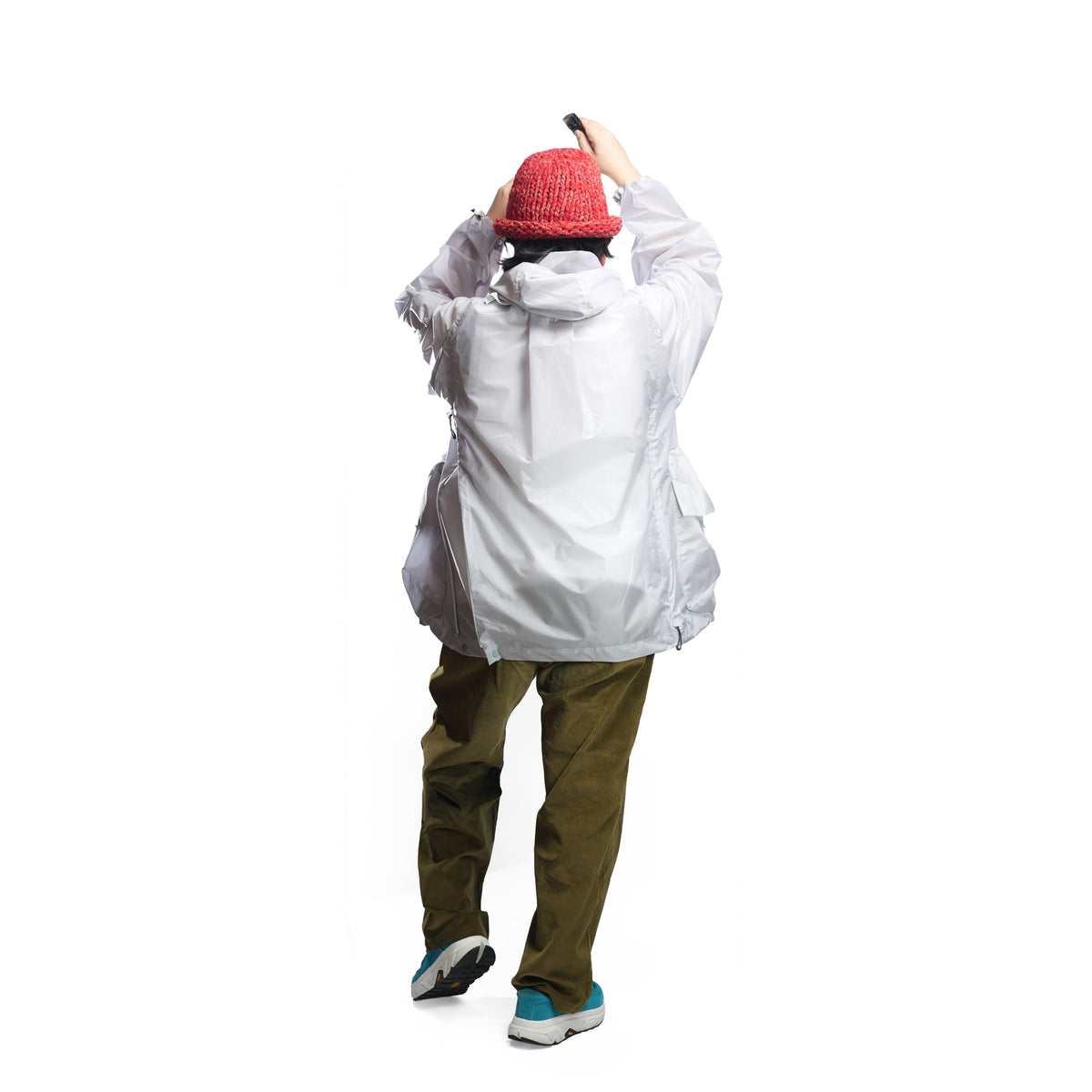 BACK PACK HOLDER HOODIE JACKET – White | NORBIT