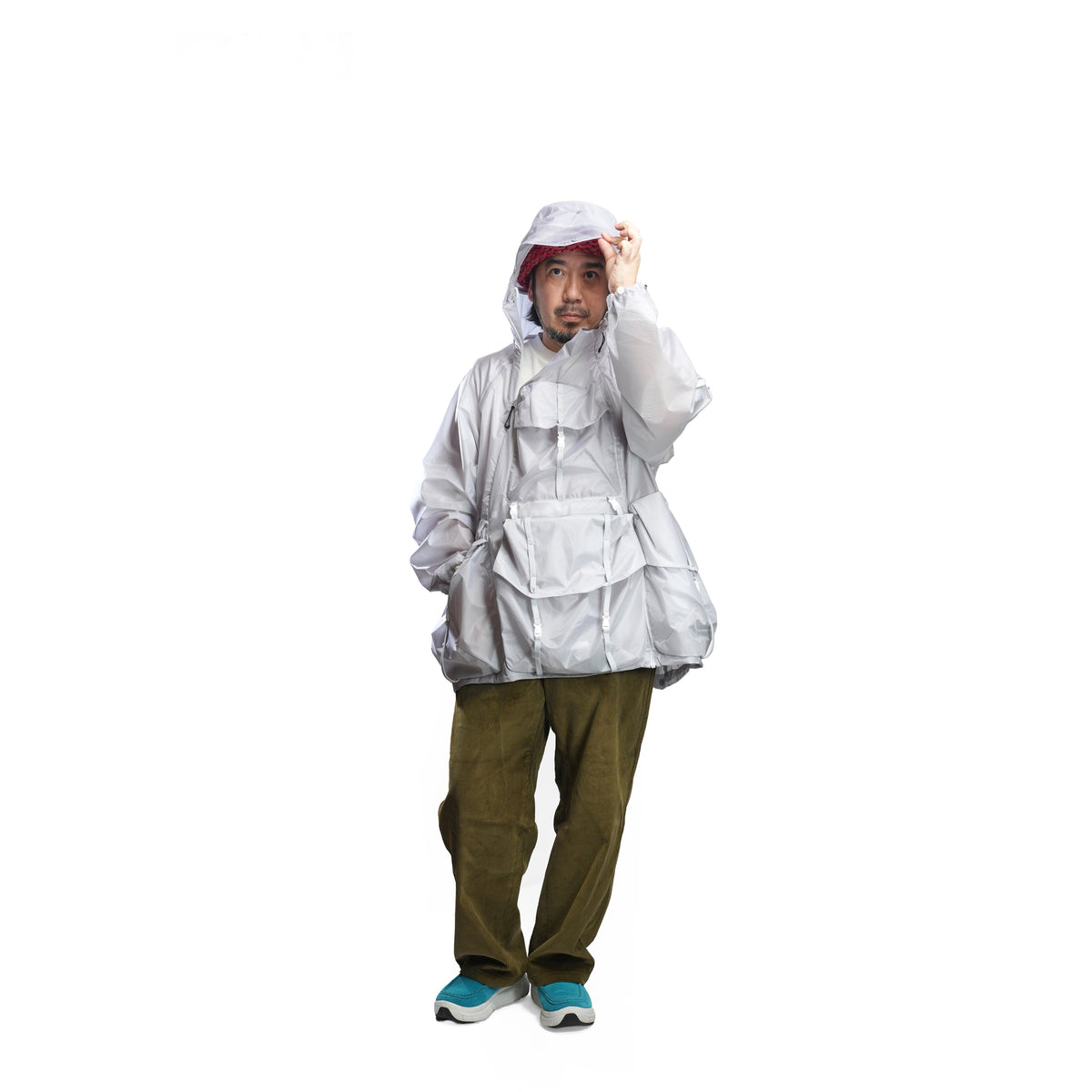 BACK PACK HOLDER HOODIE JACKET – White | NORBIT