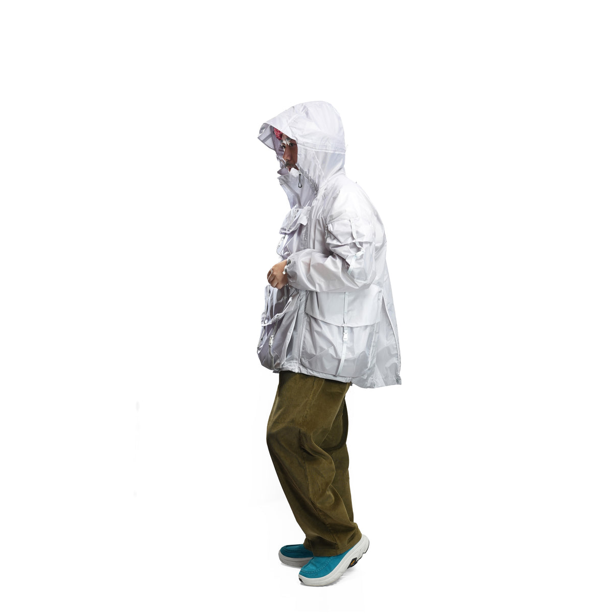 BACK PACK HOLDER HOODIE JACKET – White | NORBIT