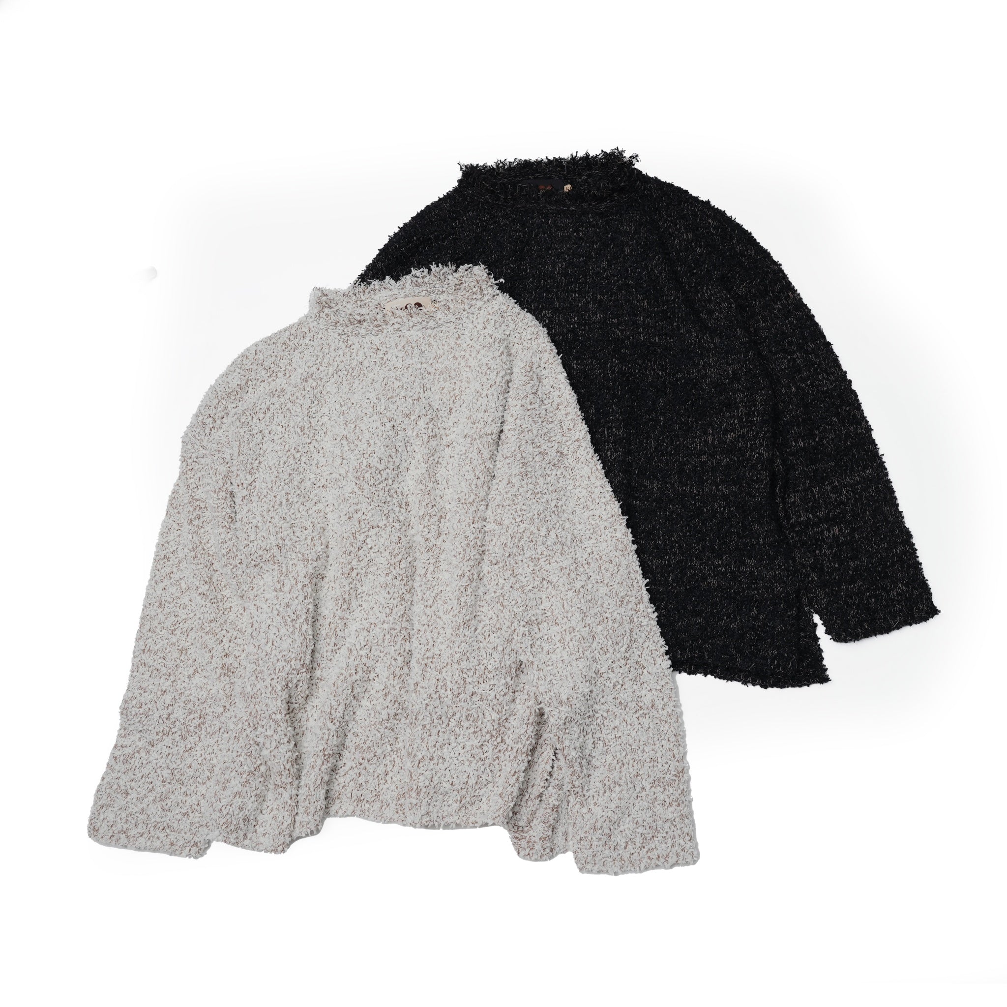 No:VOO-1151 | Name:PAPER MIX KNIT | Color:Cream Mix/Black Mix【VOO_ヴォー】