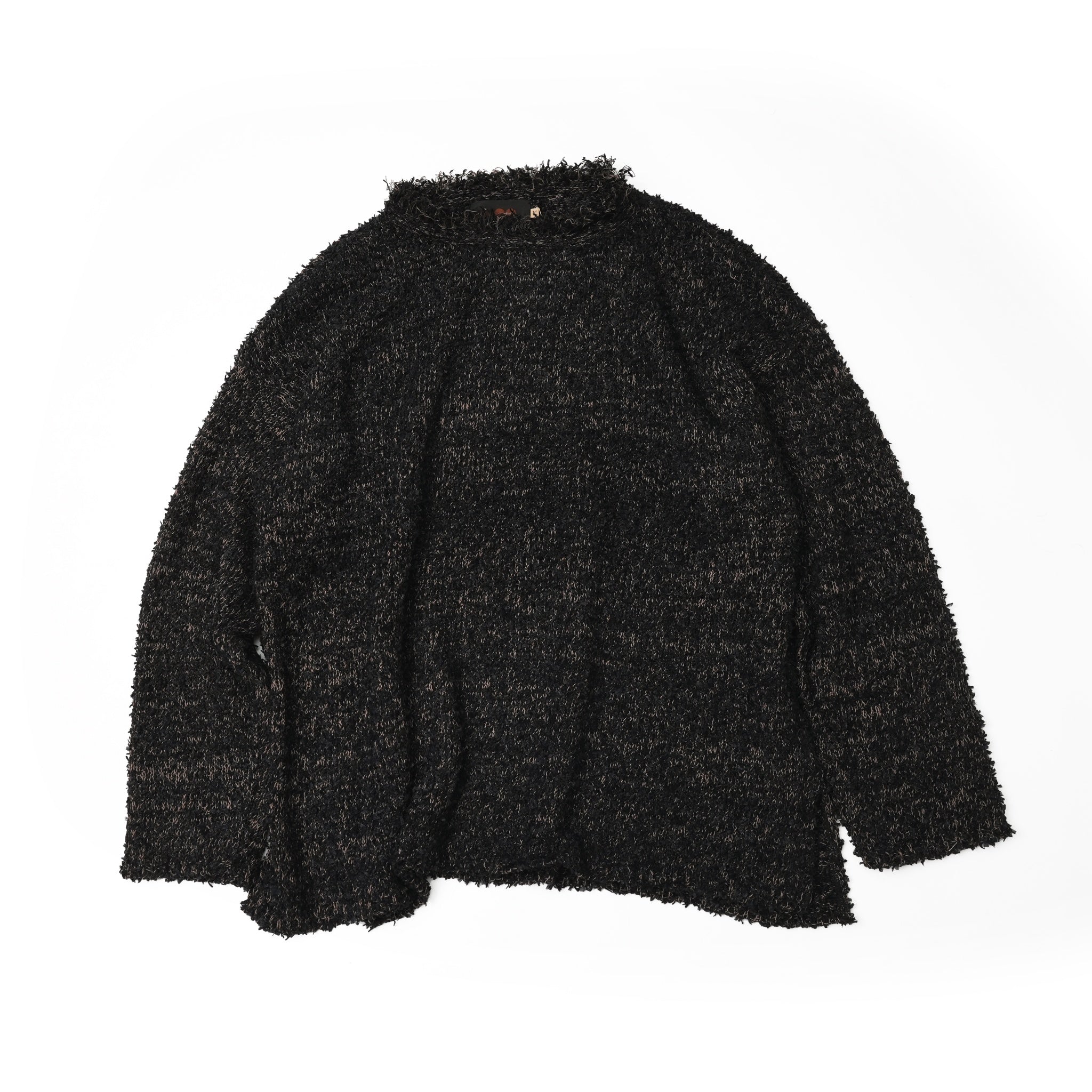 No:VOO-1151 | Name:PAPER MIX KNIT | Color:Cream Mix/Black Mix【VOO_ヴォー】