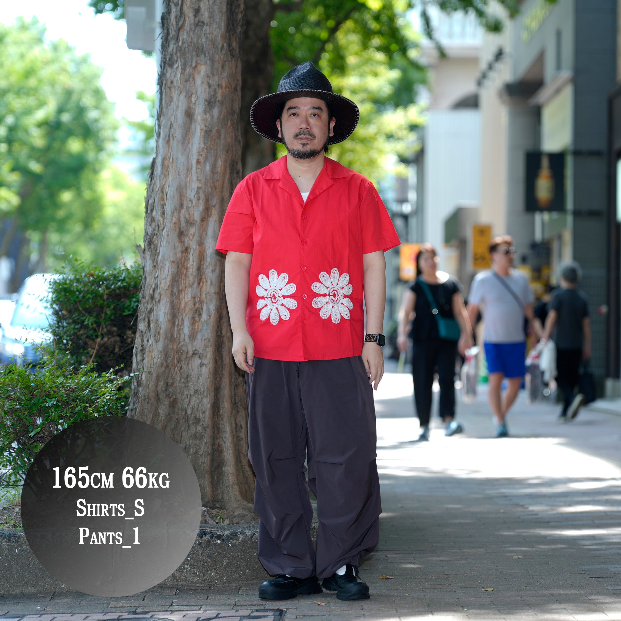 Rosario Trimmed Pockets Shirt | Color_Red | No_32SM00BLM162RED_RED【SISTER JANE_シスタージェーン】