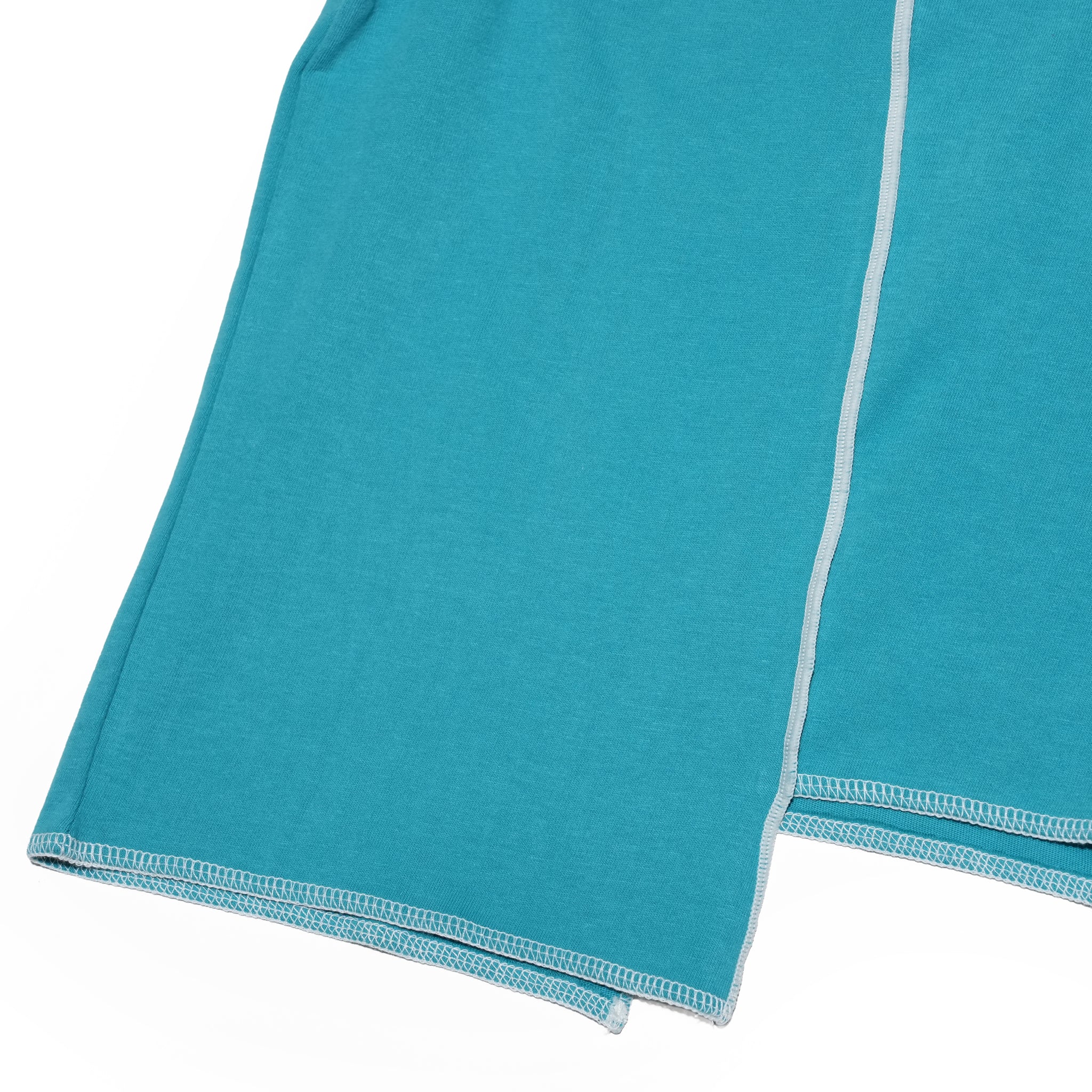 CONTRAST STITCH T-SHIRT – Yellow / Khaki / Blue | HCAE