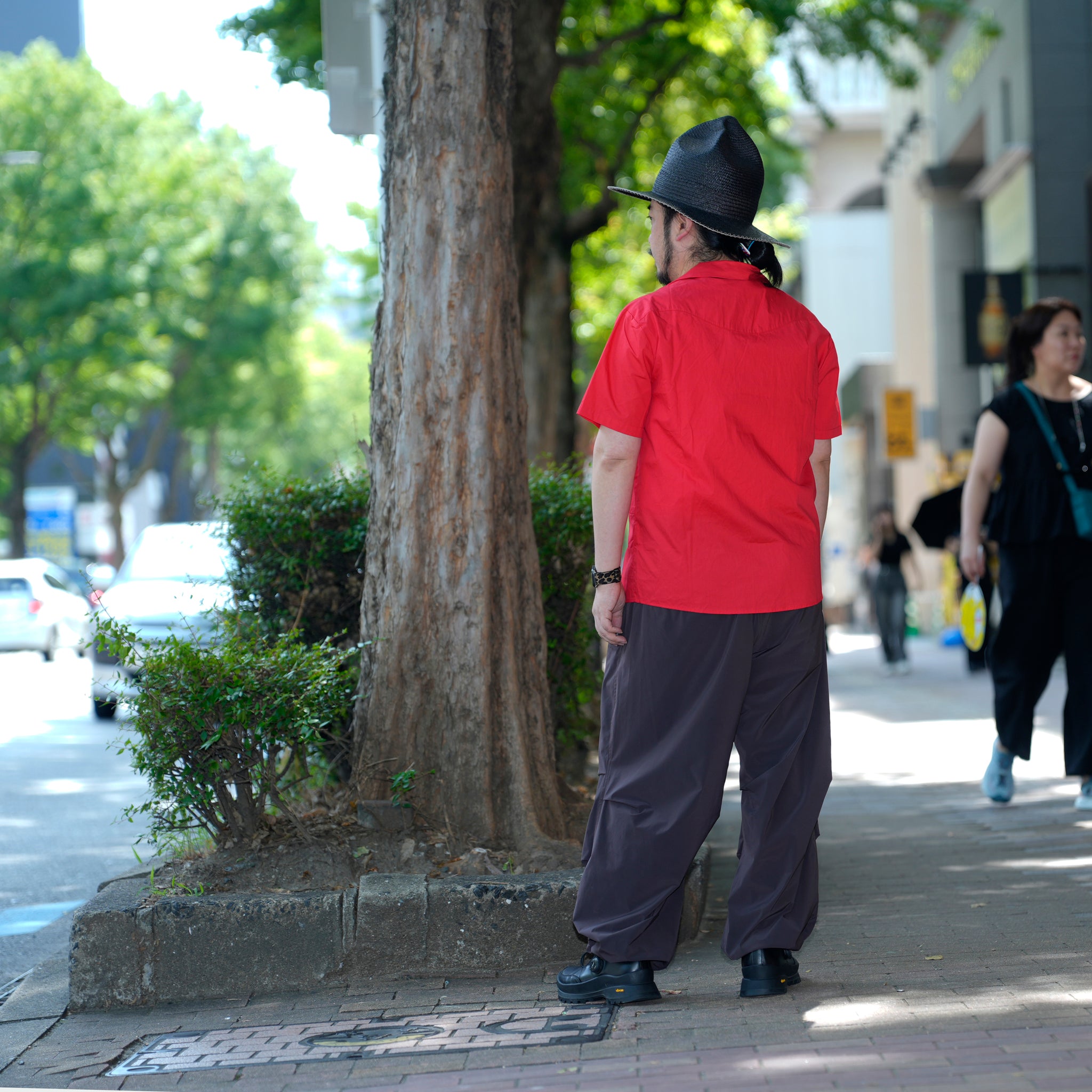Rosario Trimmed Pockets Shirt | Color_Red | No_32SM00BLM162RED_RED【SISTER JANE_シスタージェーン】