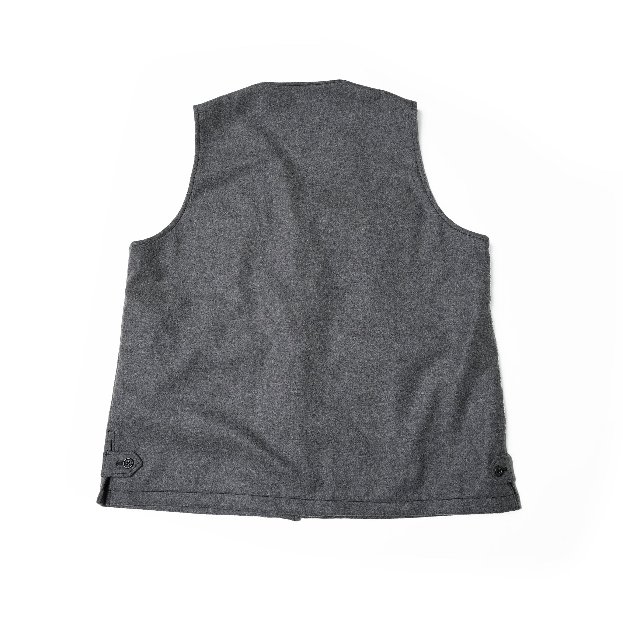 2023aw-BDU-02 | BDU 4 POCKET VEST-SOFT MELTON | Color:Gray/Black【CATTA_カッタ】