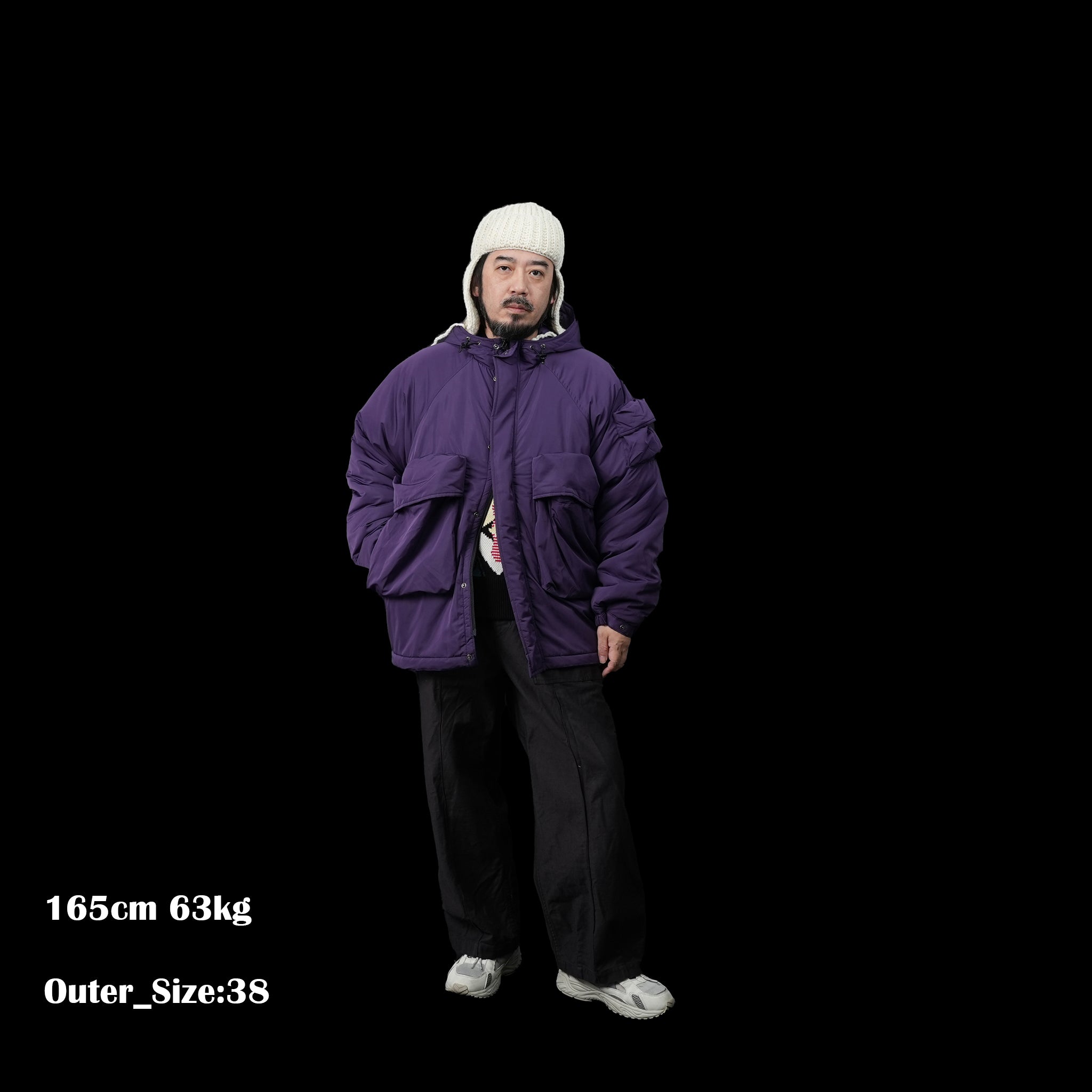 HYATT PUFF – Black / Purple | KELEN MEN