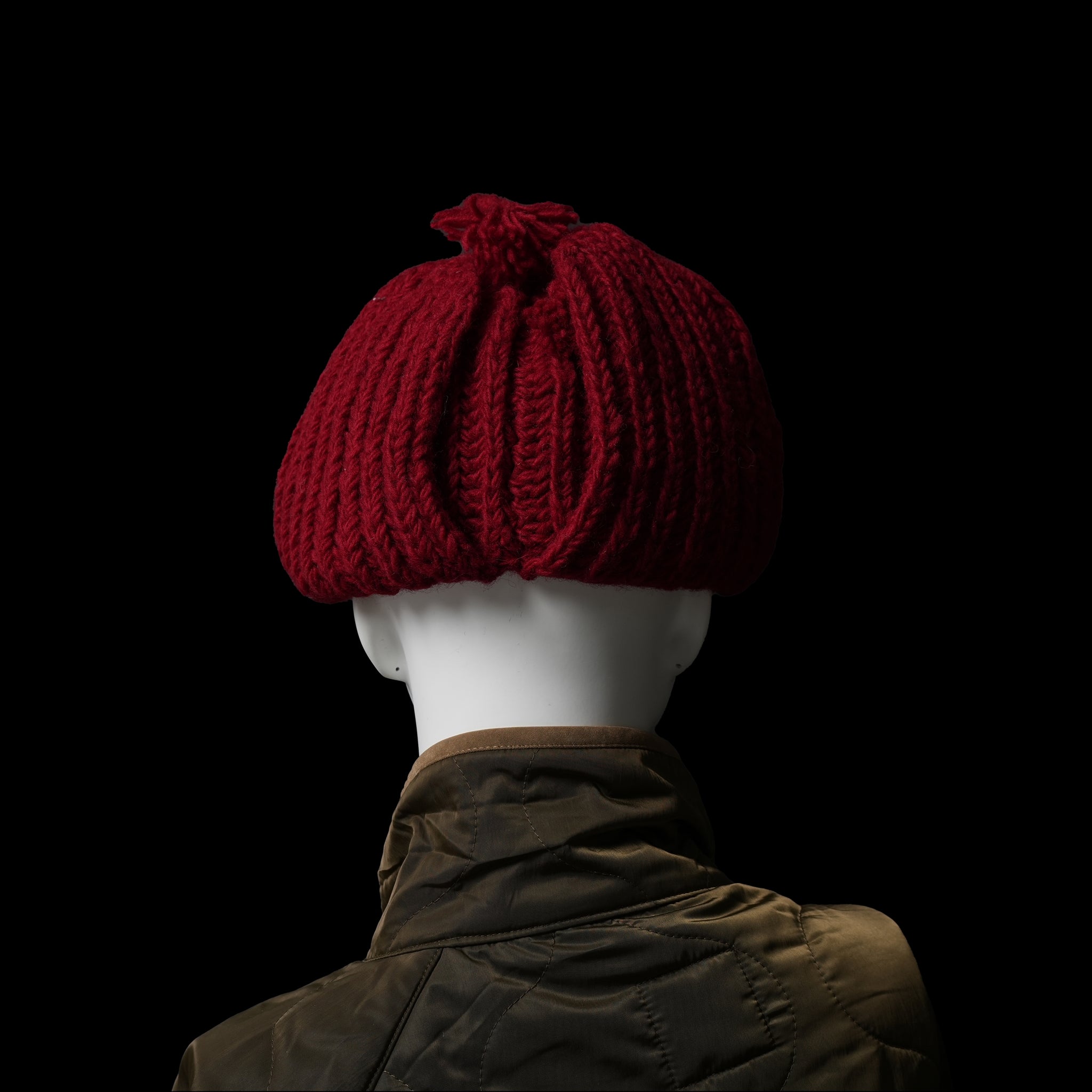 No:MIL23FAC3014 | Name:HAND KNIT FLIGHT CAP | Color:Ivory/Red/Navy【KHA:KI_カーキ】【ネコポス選択可能】