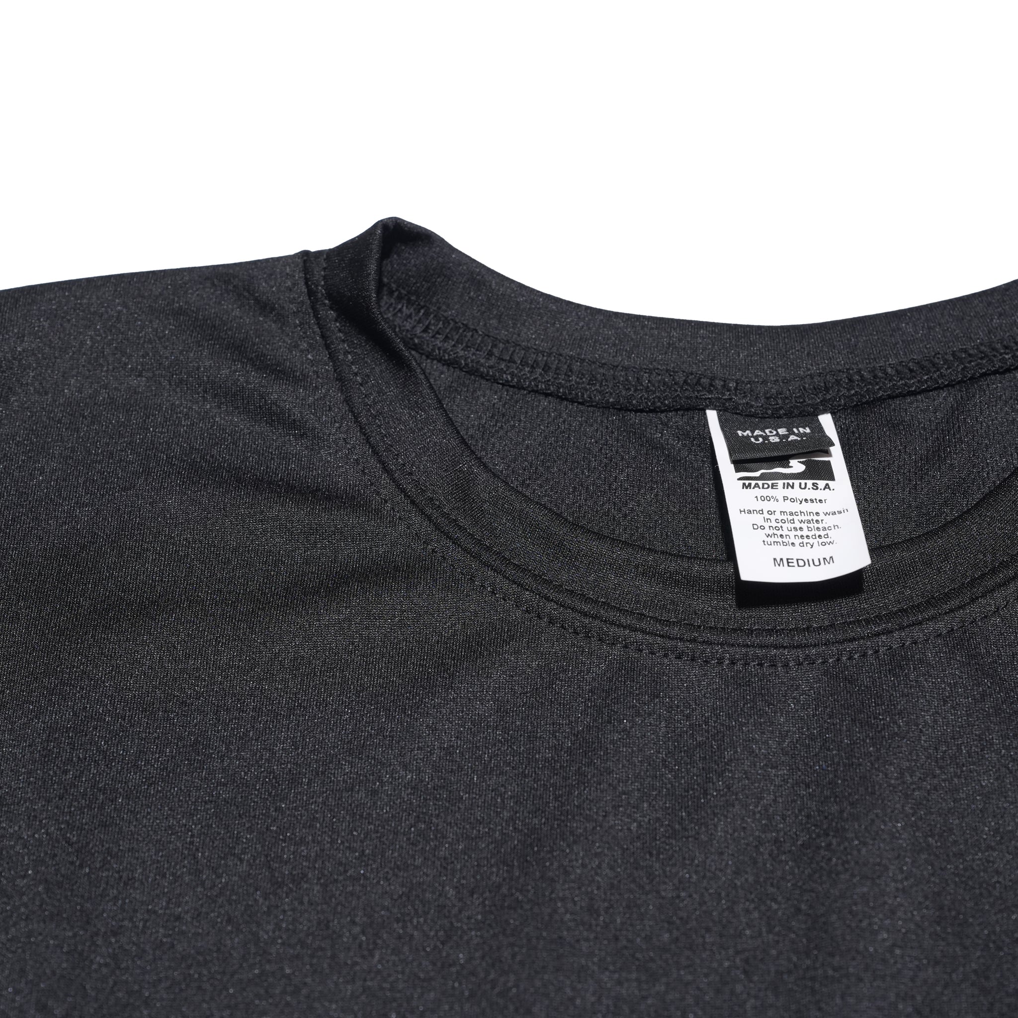 HIGH MOCK DRY TEE – Black | D-SPORT WEAR | SMOKE T ONE 【ネコポス選択可能】