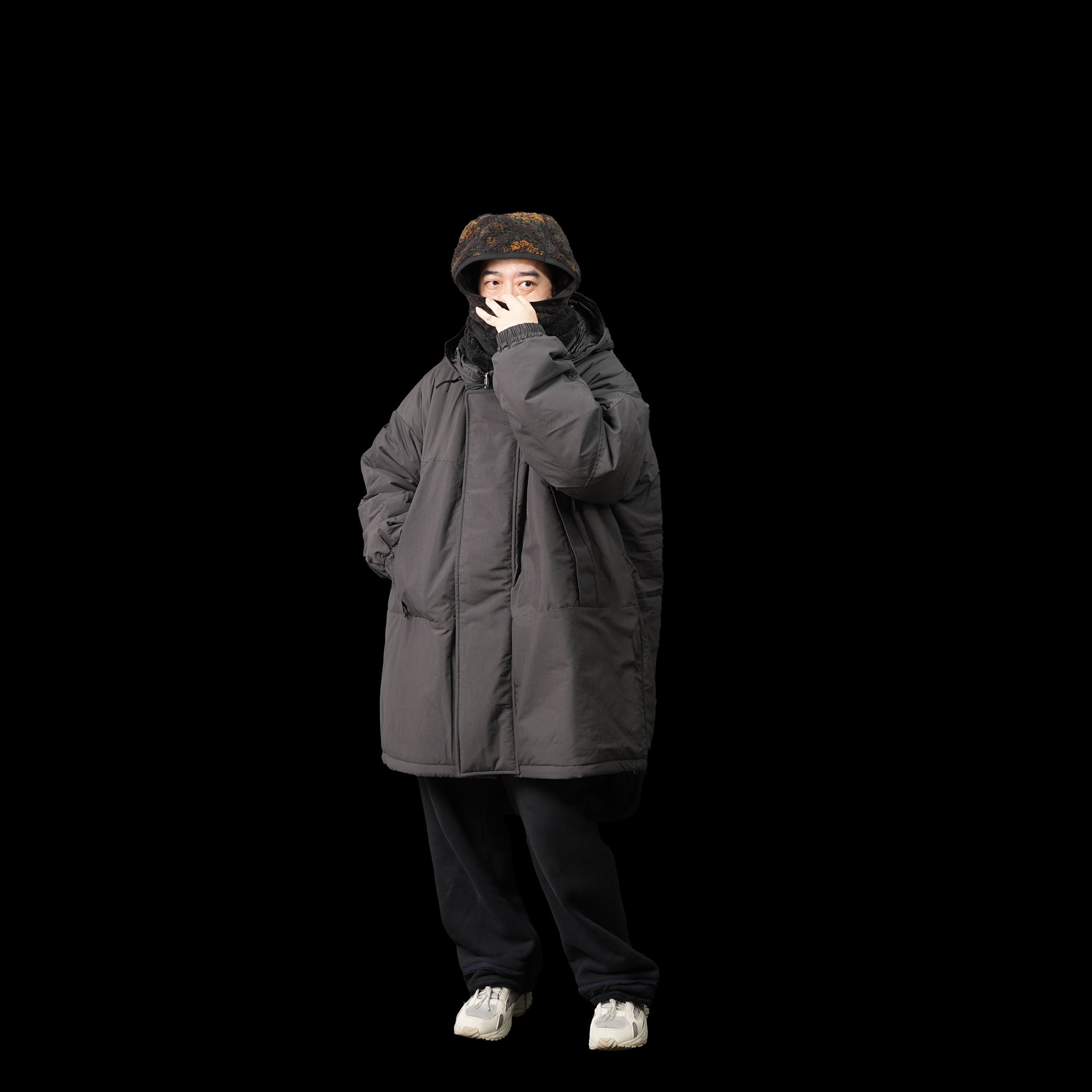 No:sn23f018 | Name:liberty hood warmer | Color:Green-Khaki/Khaki-Red【SUNNY SPORTS_サニースポーツ】【ネコポス選択可能】