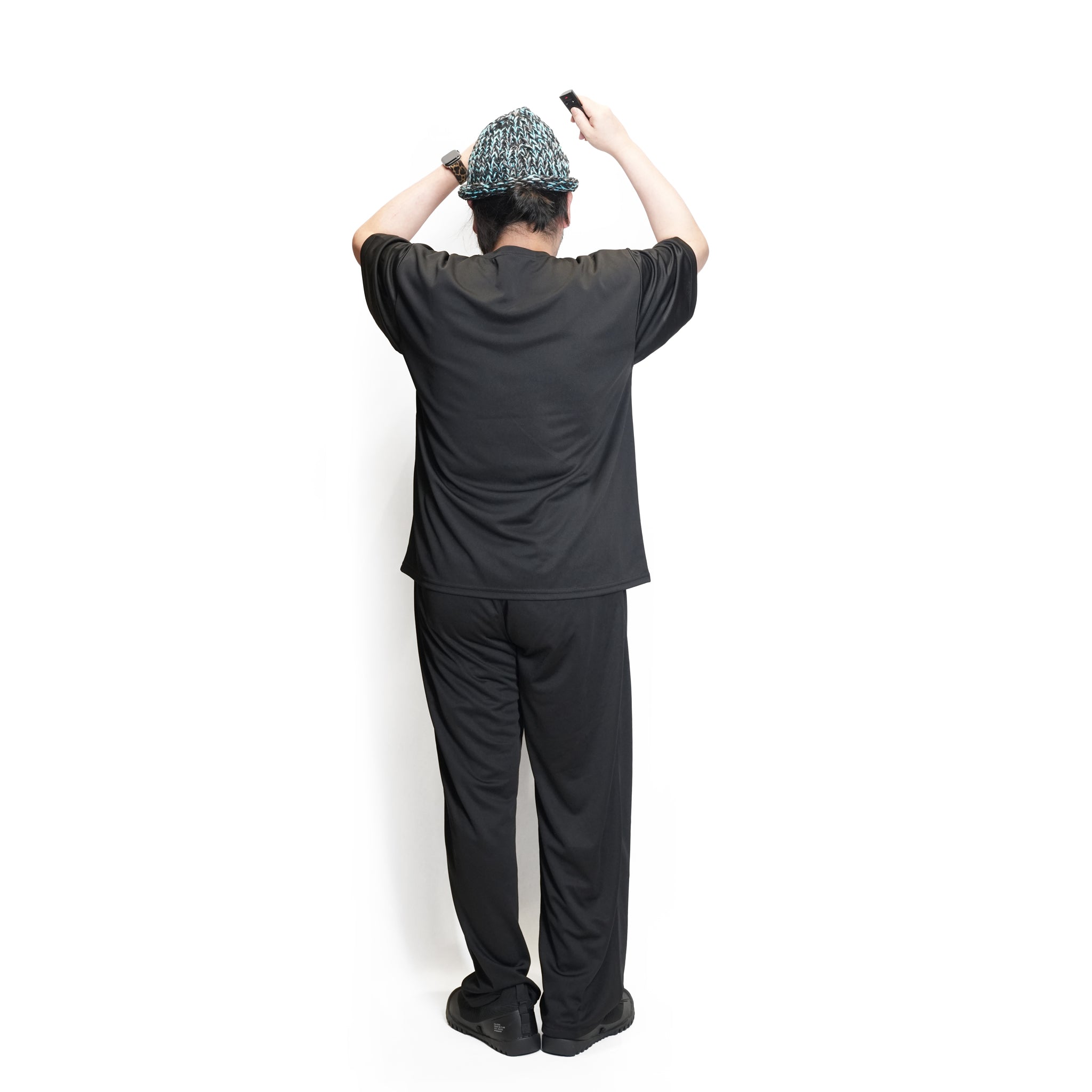 HIGH MOCK DRY TEE – Black | D-SPORT WEAR | SMOKE T ONE 【ネコポス選択可能】
