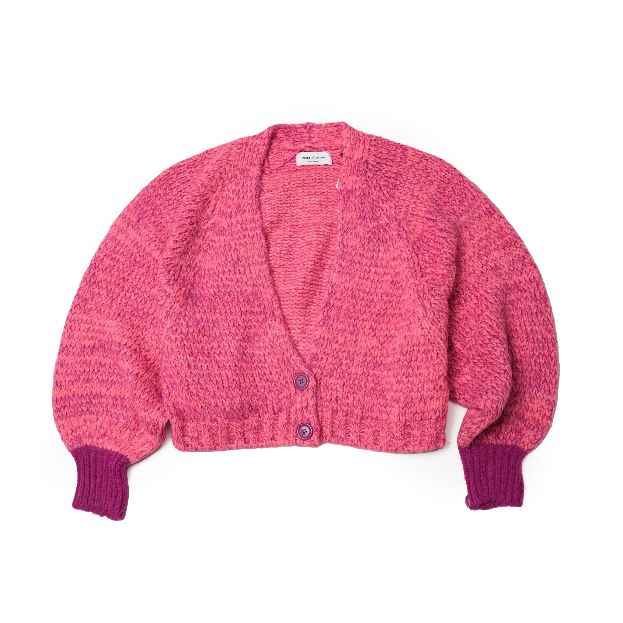 No:SP7445 | Name:CARDIGAN | Color:Fiery Pink【POM AMSTERDAM_ポムアムステルダム】