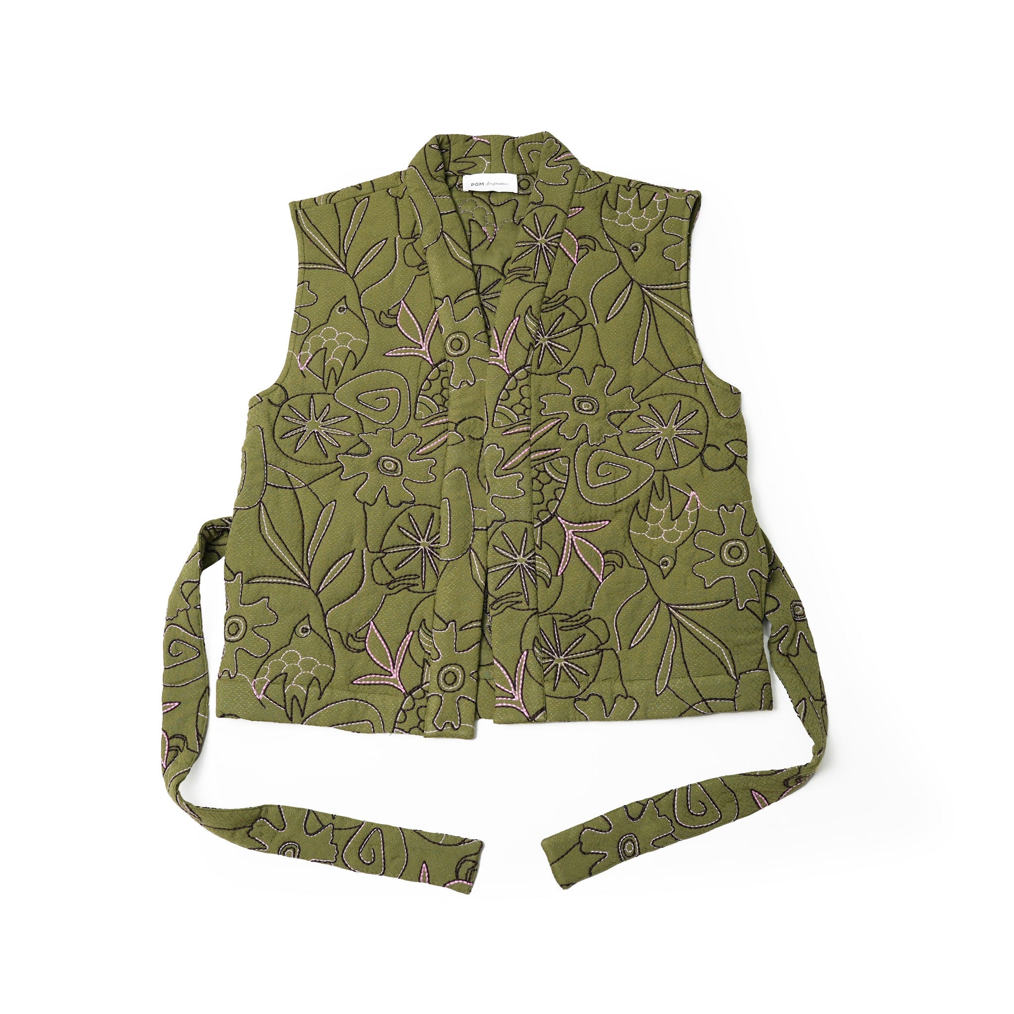 No:SP7382 | Name:GILET | Color:Dreams Olive Green【POM AMSTERDAM_ 