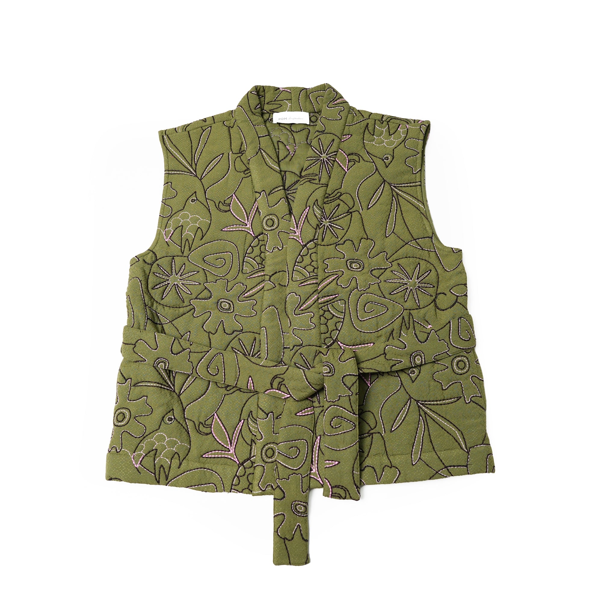No:SP7382 | Name:GILET | Color:Dreams Olive Green【POM AMSTERDAM_ポムアムステルダム】