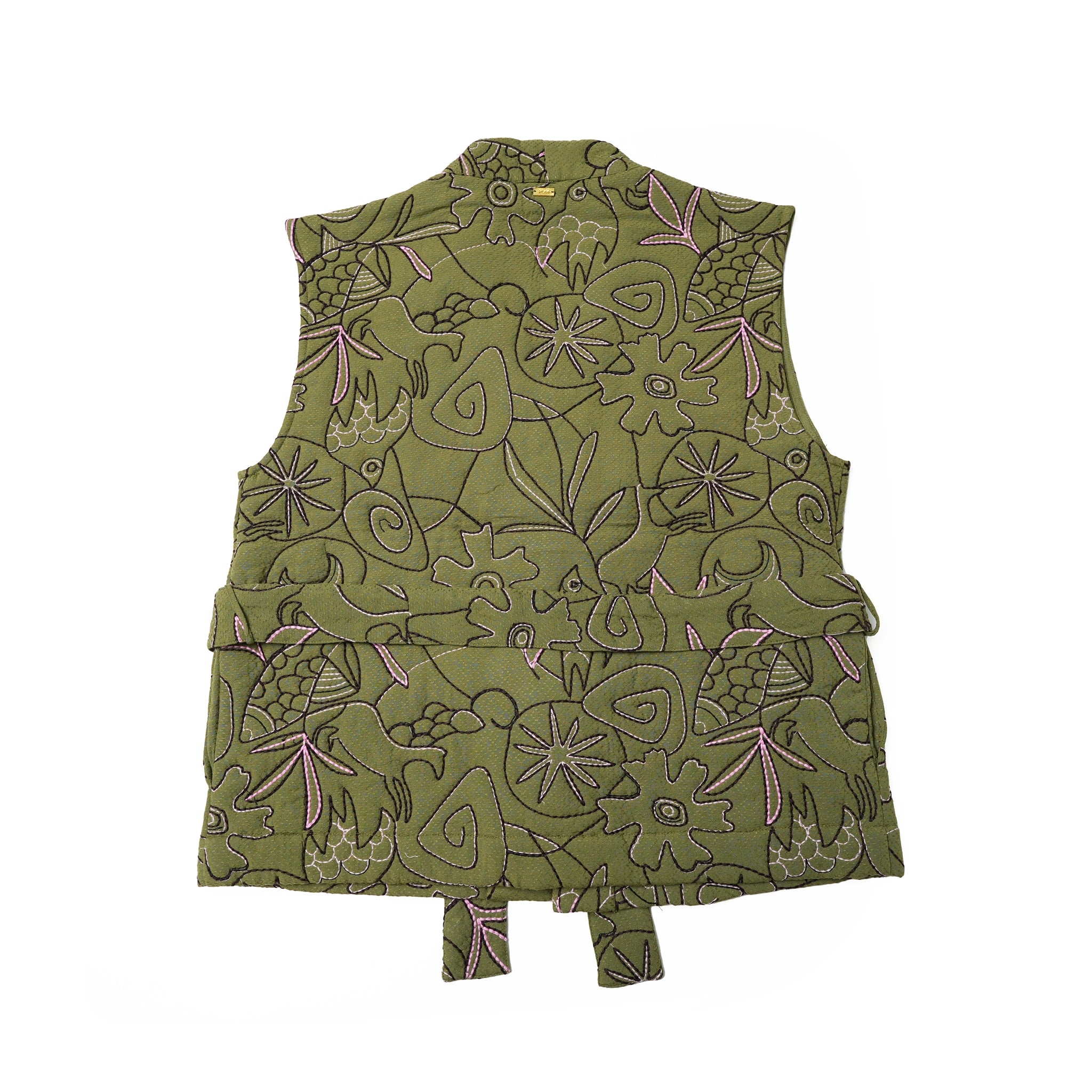 No:SP7382 | Name:GILET | Color:Dreams Olive Green【POM AMSTERDAM_ポムアムステルダム】