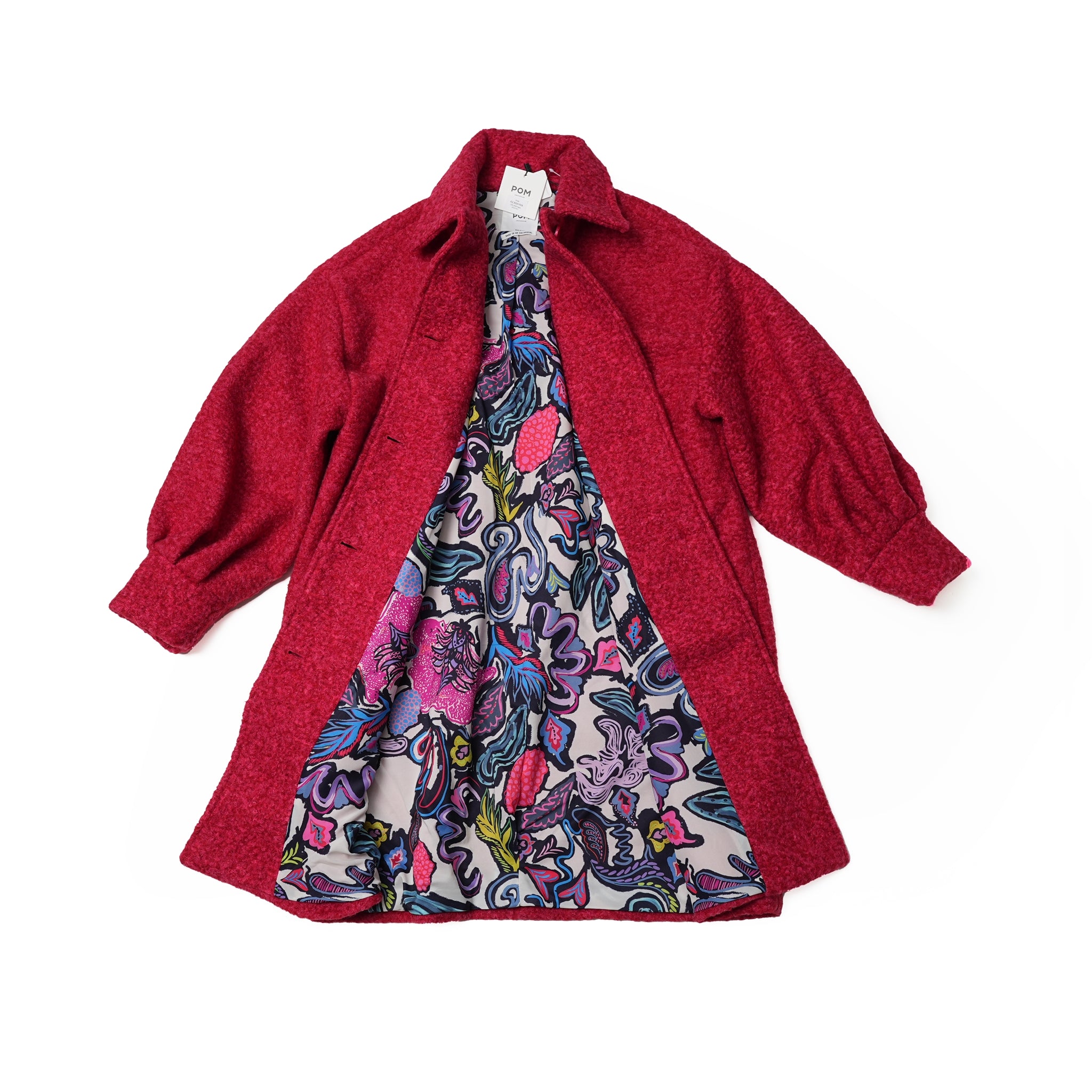 SP7453 | COAT – Scarlet Red | POM AMSTERDAM