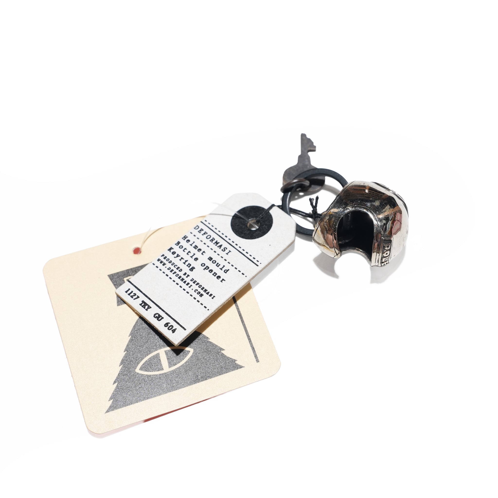 PL×WASABI HELM IRON KEYCHAIN SILVER | POLER【ネコポス選択可能】