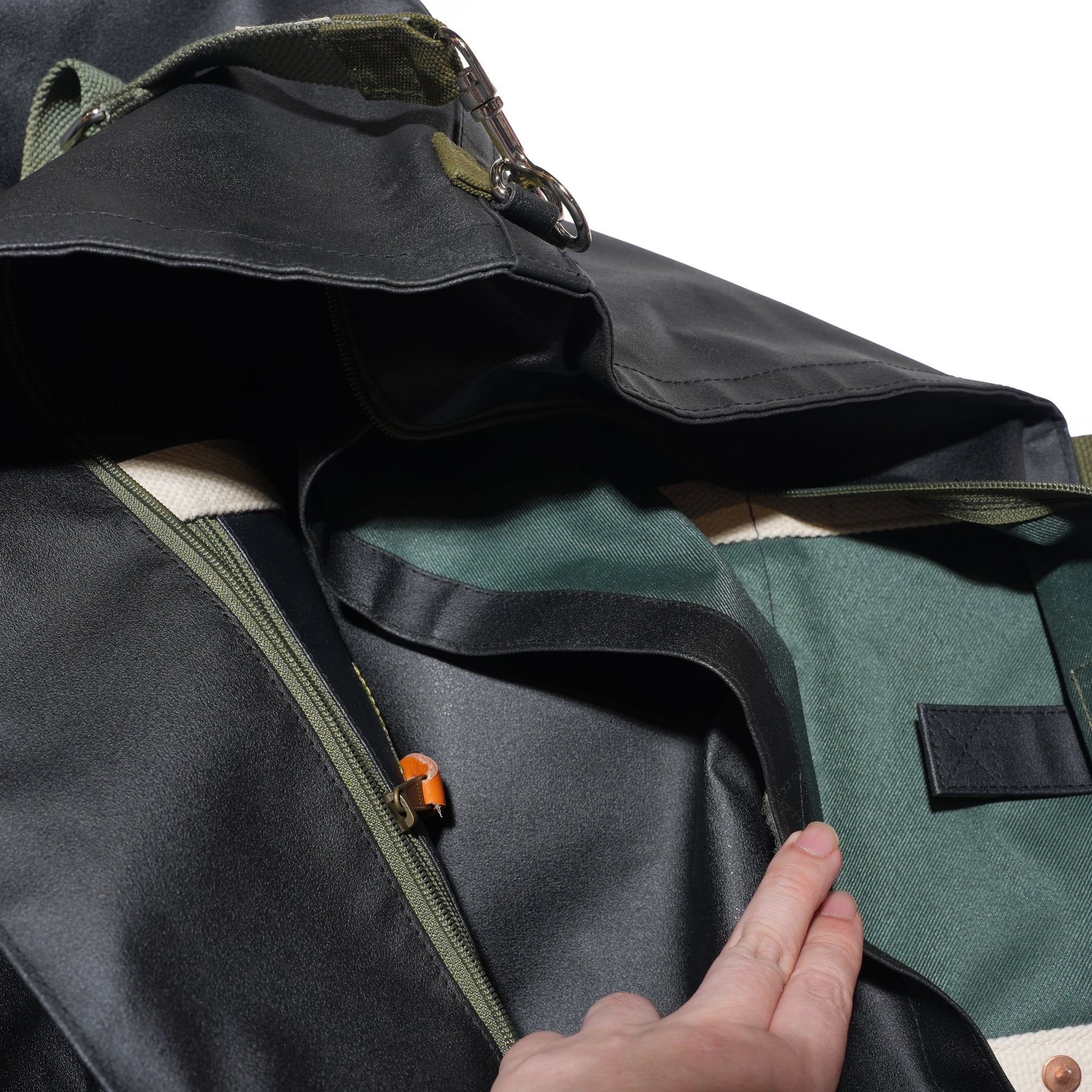 PL×WASABI DURABLE TENT TOTE L BLK | POLER