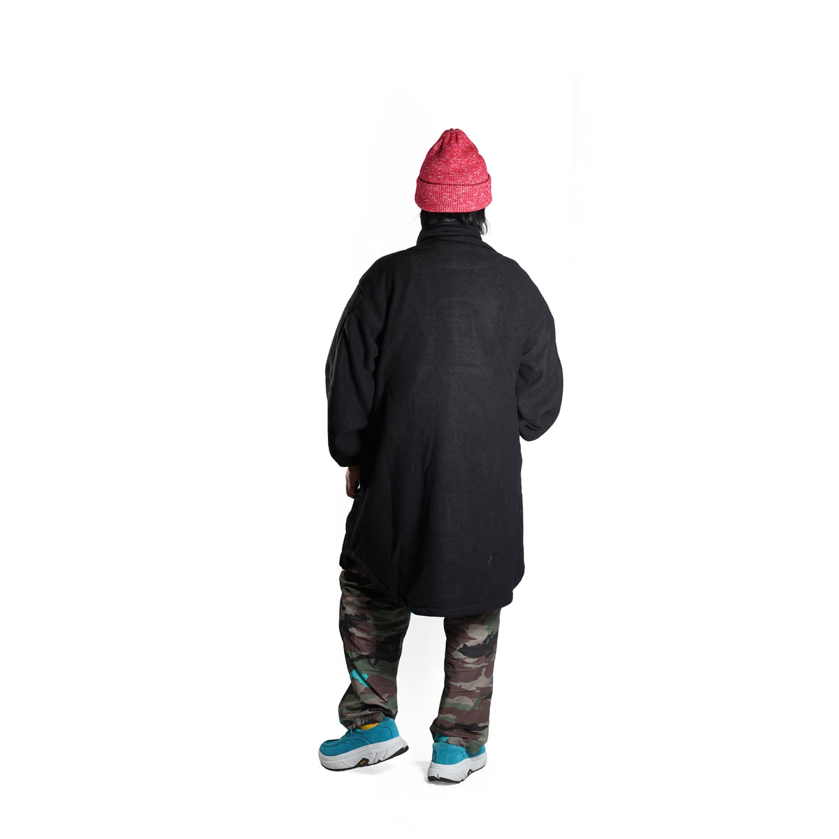 HALF ZIP FLEECE LONG P/O – Bk | KHA:KI