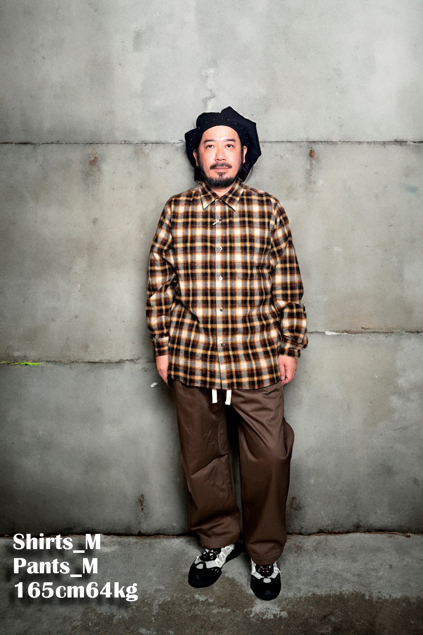 REGULAR COLLAR SHIRT-FLANNEL CHECK – Yellow | CATTA SHIRTS
