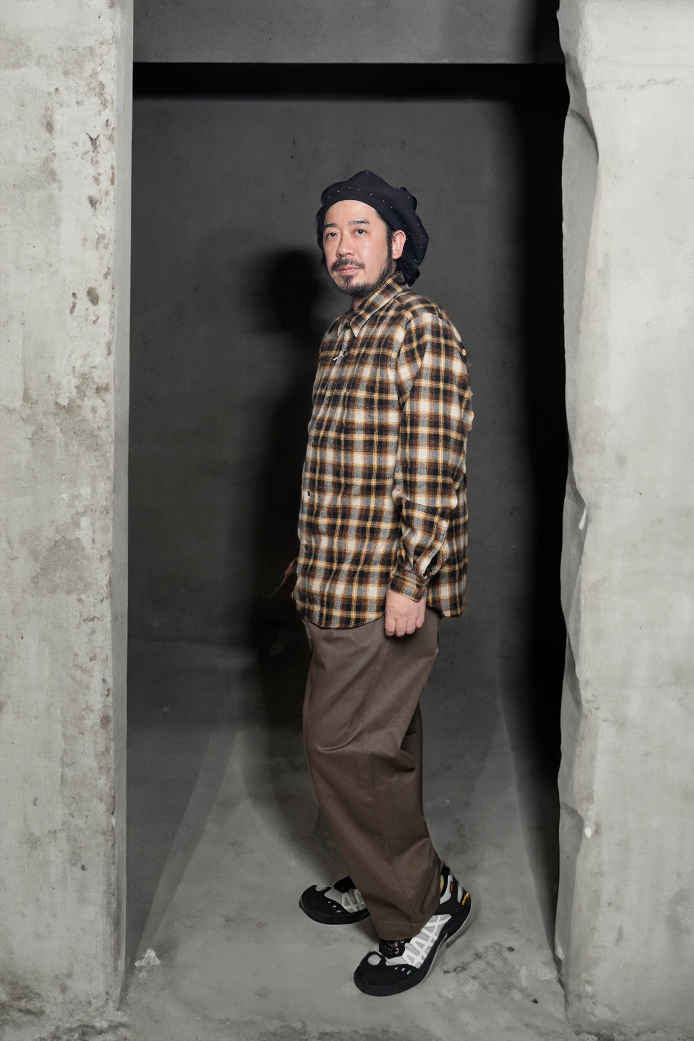 REGULAR COLLAR SHIRT-FLANNEL CHECK – Yellow | CATTA SHIRTS