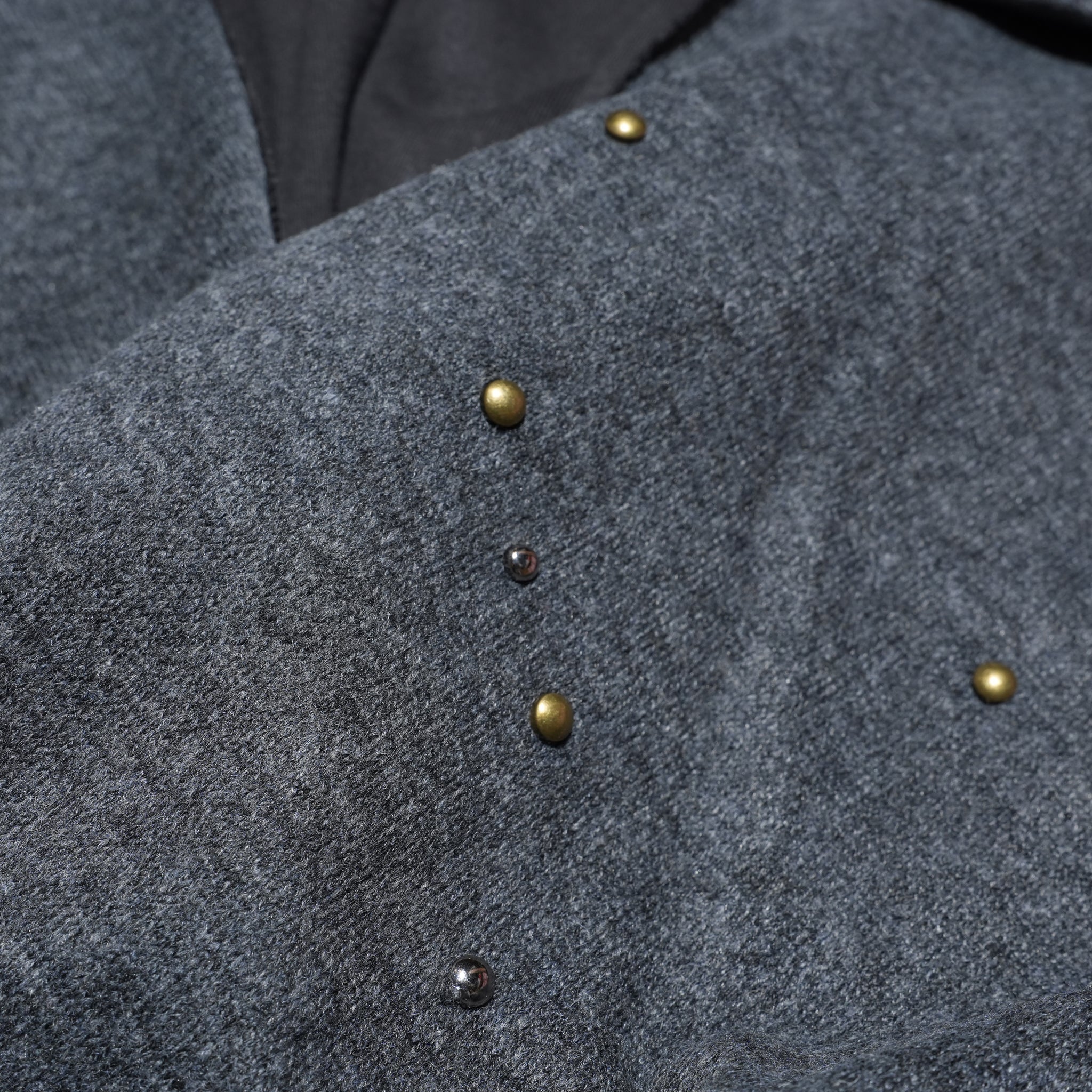 (A)crypsis® “High-Density Hand-Pleated Starry Sky Jewelry-Inspired Trousers” in Dark Gray | (A)CRYPSIS®
