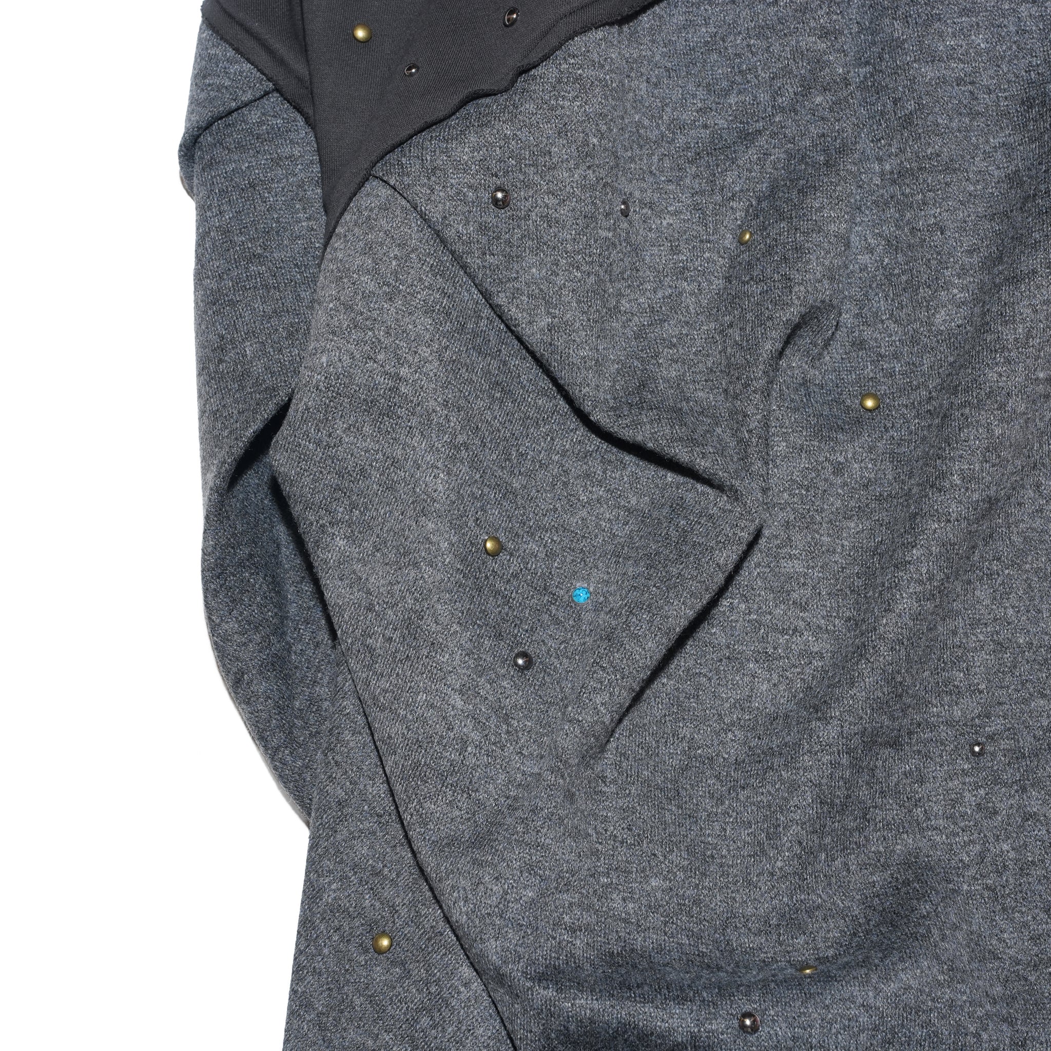 (A)crypsis® “High-Density Hand-Pleated Starry Sky Jewelry-Inspired Trousers” in Dark Gray | (A)CRYPSIS®