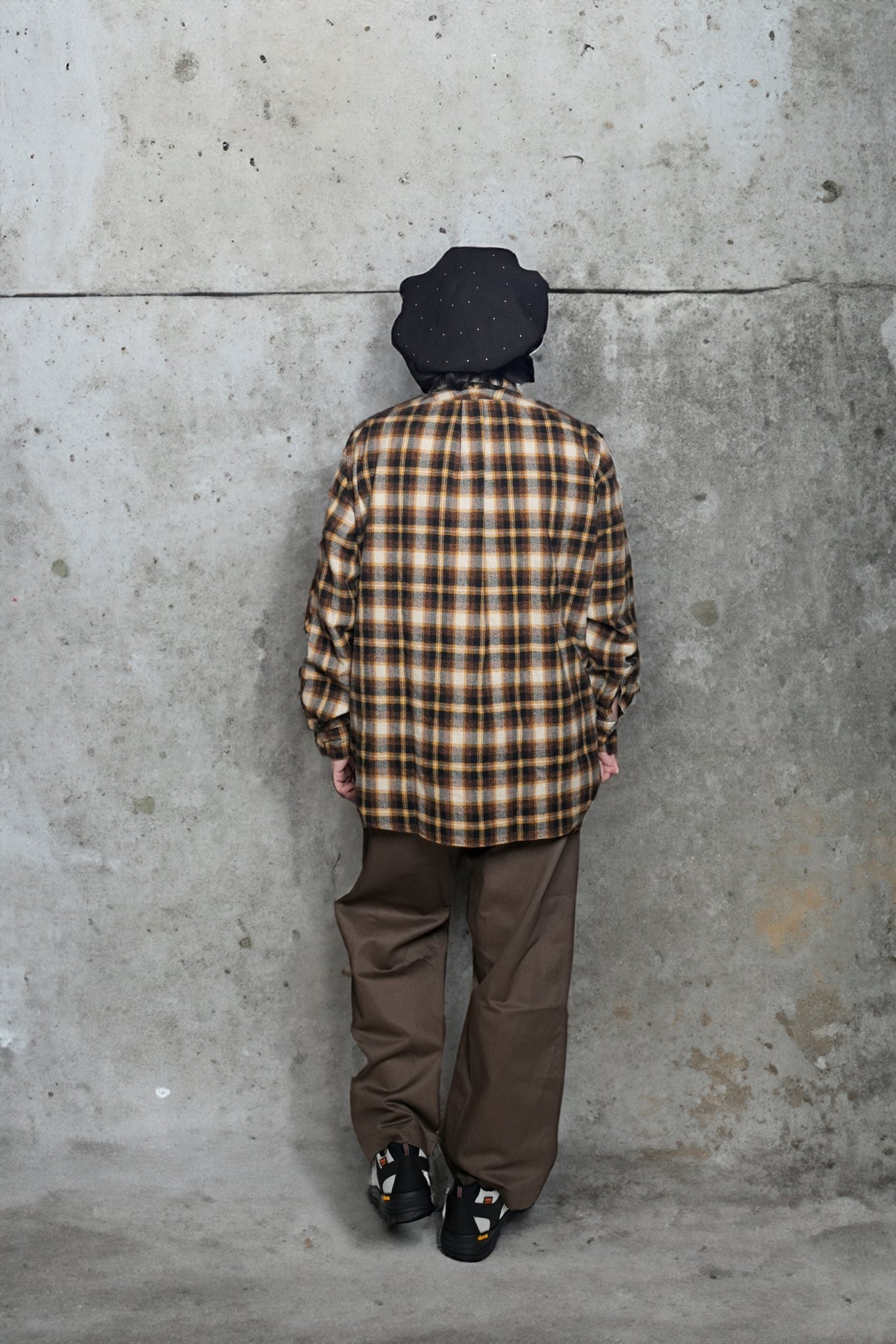 REGULAR COLLAR SHIRT-FLANNEL CHECK – Yellow | CATTA SHIRTS