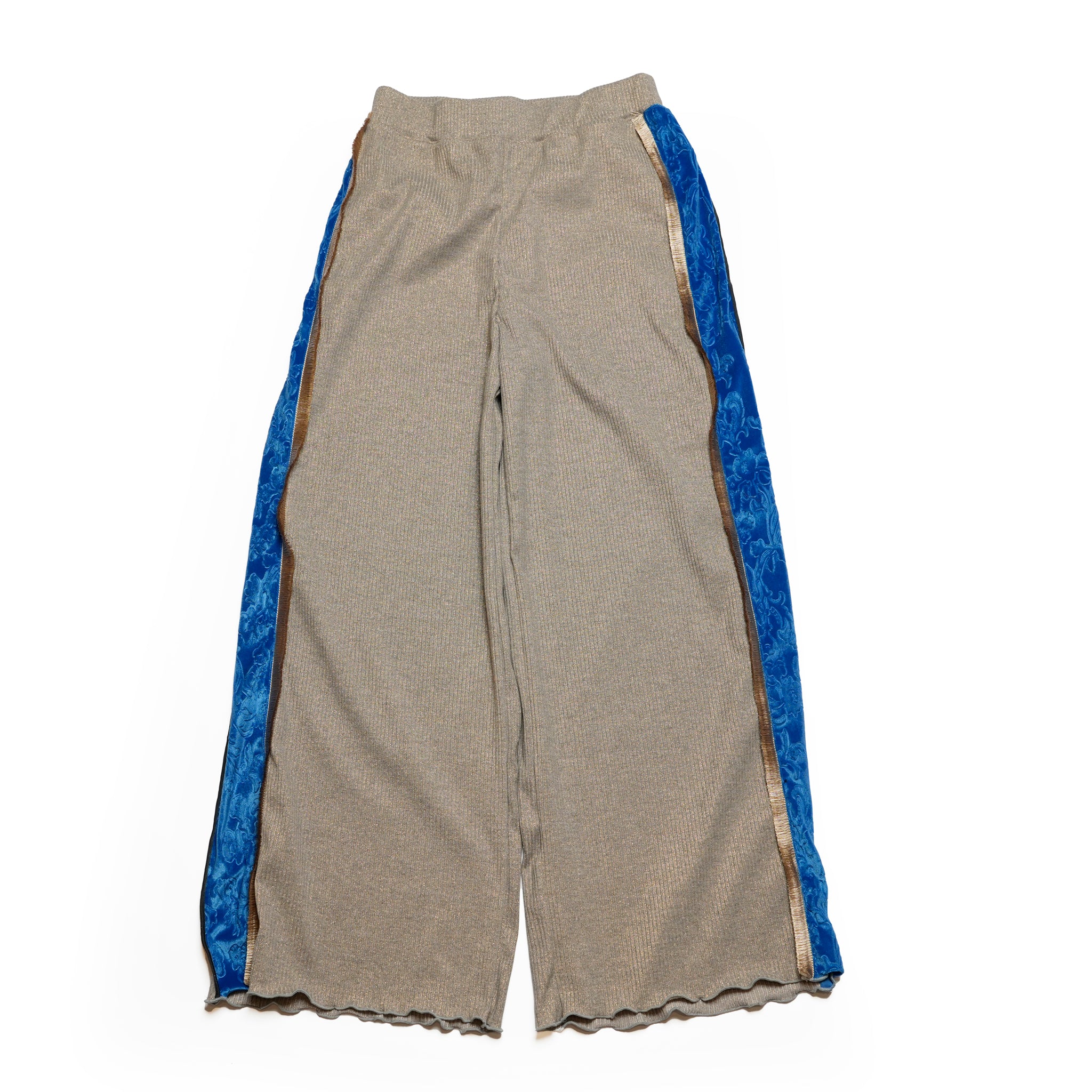 WP1103_Blue | フリンジラメパンツ | Color:Blue【REHERSALL_リハーズオール】