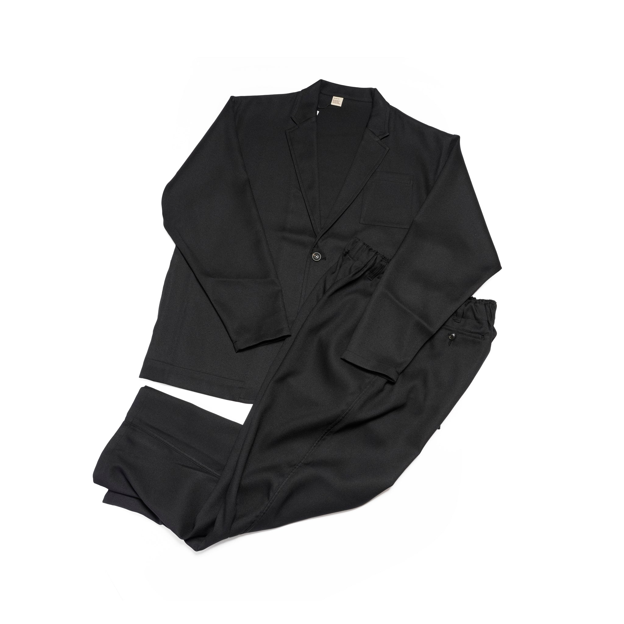 №129 [ STA-PREST GOOD JACKET & SLACKS] – Black | RELAX FIT