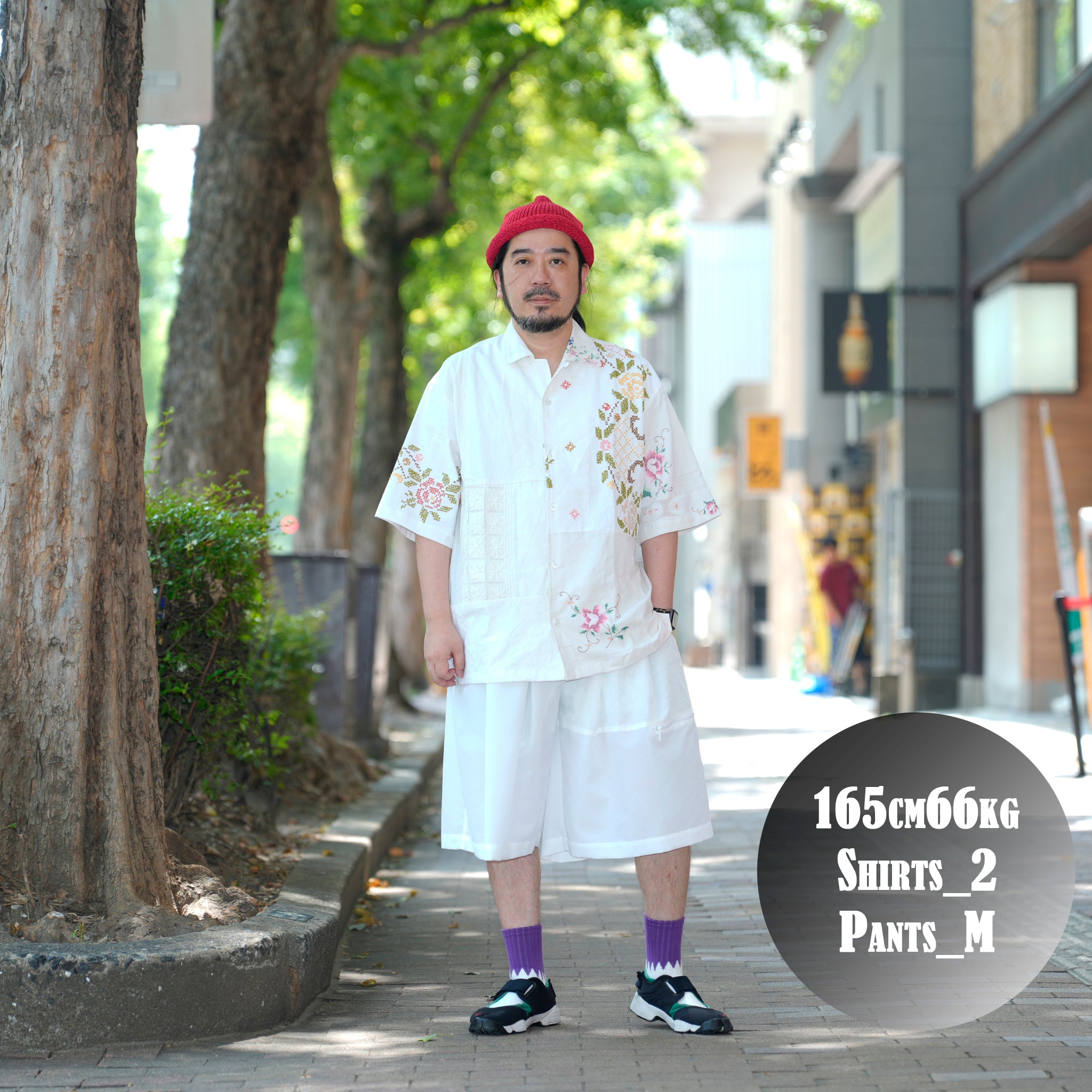 MR-2502665| Hand Emboroidery Shirt | Color:3-Type | Size:2/3【Mr. Remake Man】