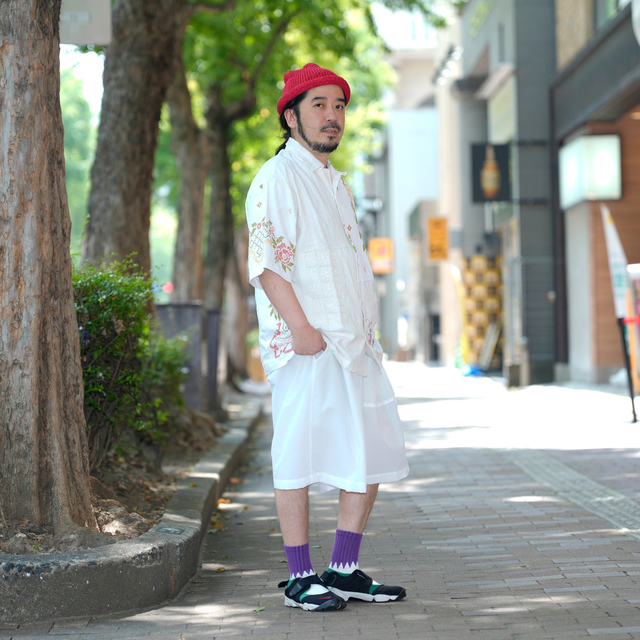 MR-2502665| Hand Emboroidery Shirt | Color:3-Type | Size:2/3【Mr. Remake Man】
