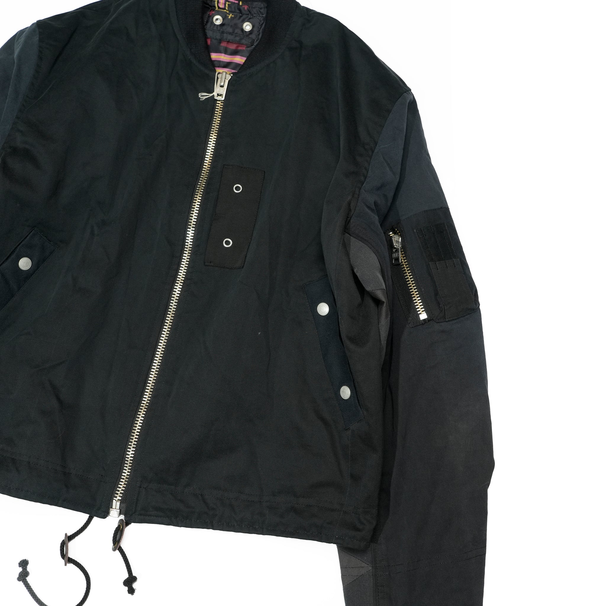RJ2501001_01-Black | BARBARIAN FLIGHT JACKET | Color:01-Black/02-Olive【NASNGWAM_ナスングワム】