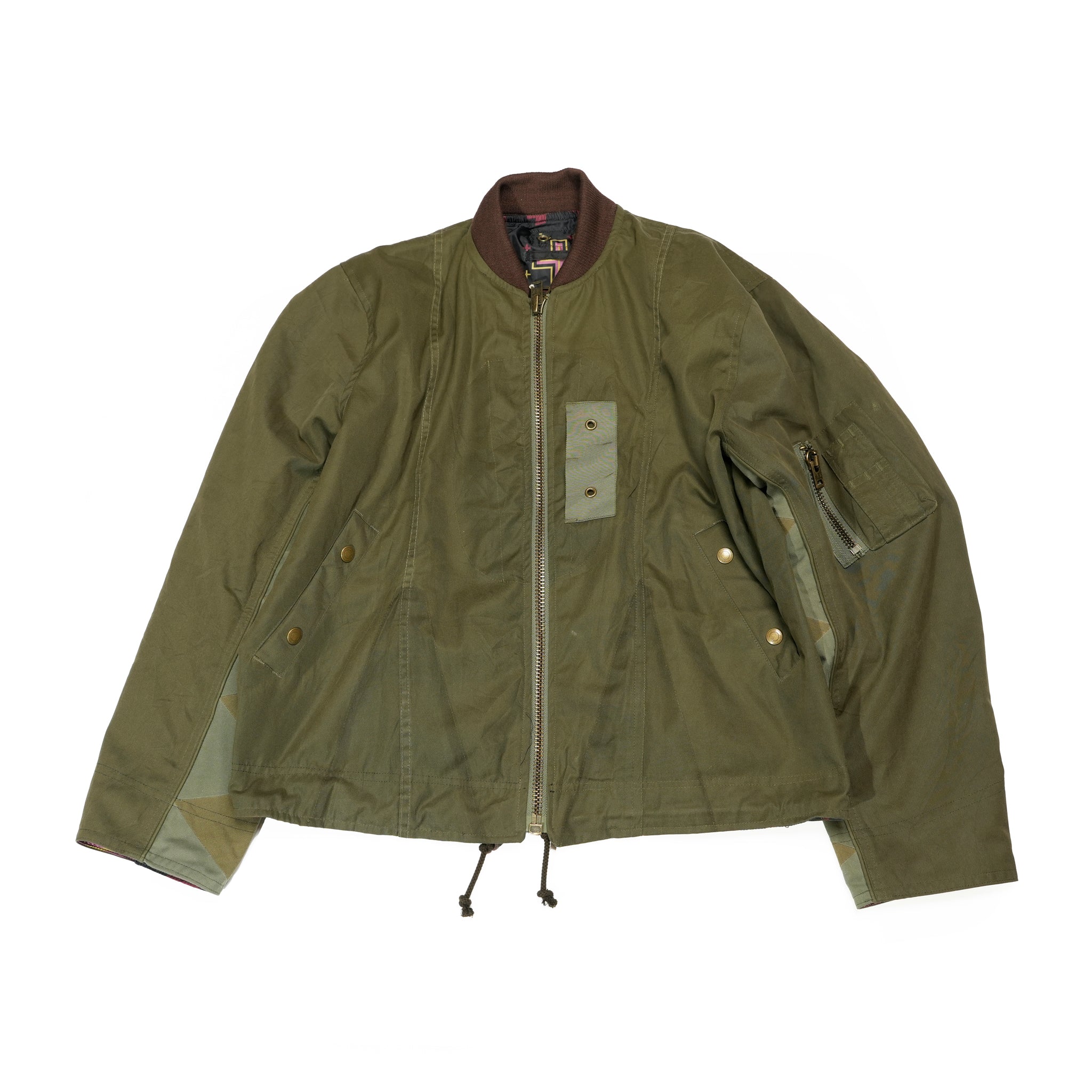RJ2501001_01-Black | BARBARIAN FLIGHT JACKET | Color:01-Black/02-Olive【NASNGWAM_ナスングワム】