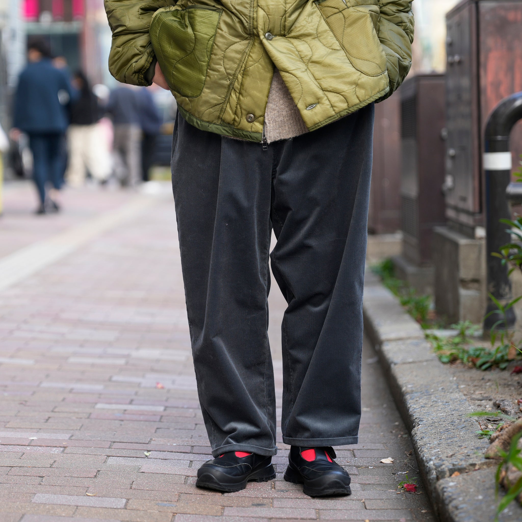 P.H. M.EASY PANTS_Wool_Corduroy | Color_Charcoal | No_PH25FW-special【POWDERHORN MOUNTAINEERING_パウダーホーンマウンテニアリング】