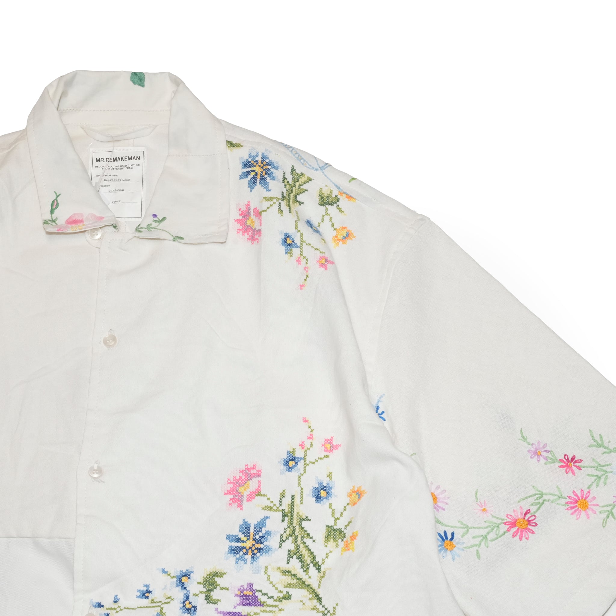 MR-2502665| Hand Emboroidery Shirt | Color:3-Type | Size:2/3【Mr. Remake Man】