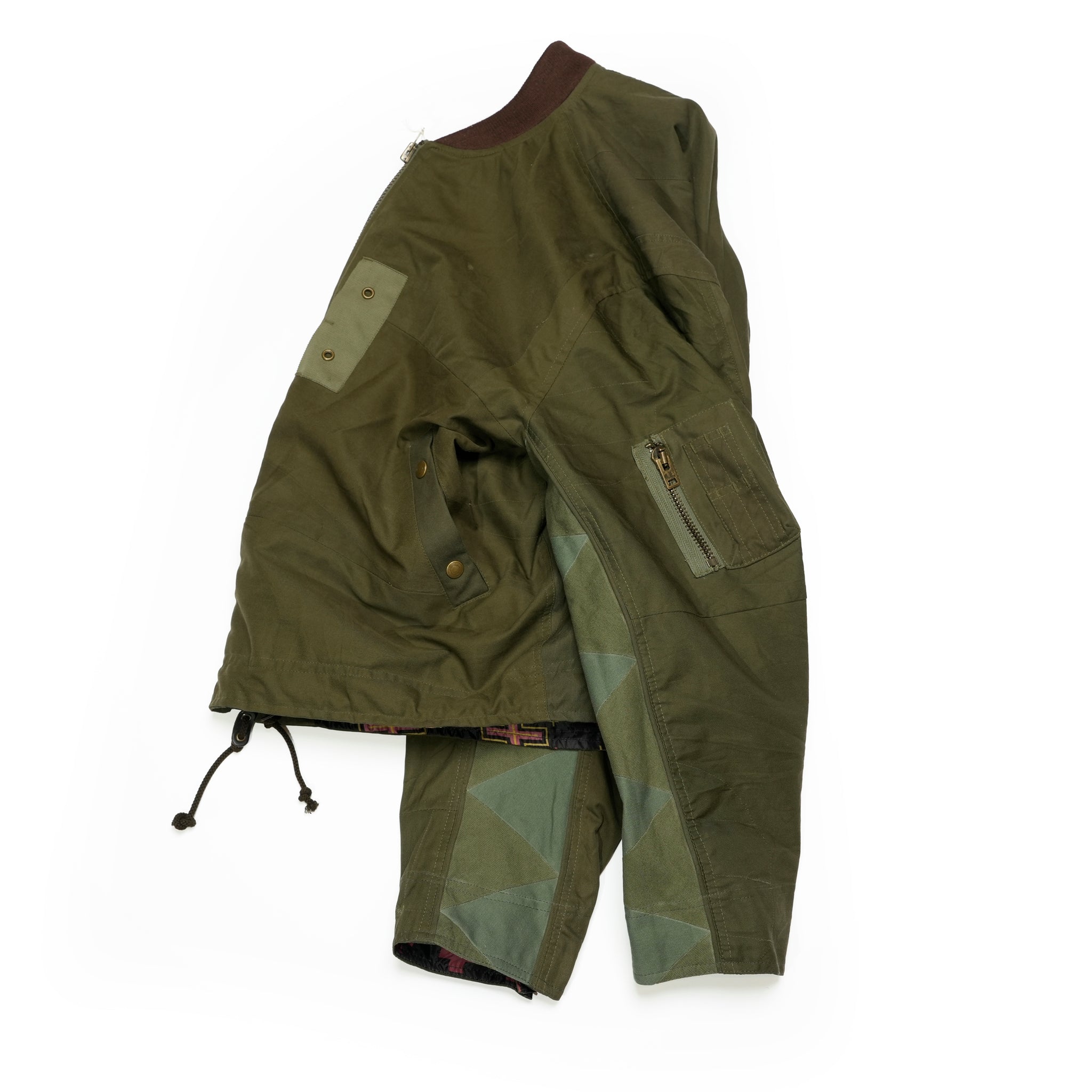 RJ2501001_01-Black | BARBARIAN FLIGHT JACKET | Color:01-Black/02-Olive【NASNGWAM_ナスングワム】