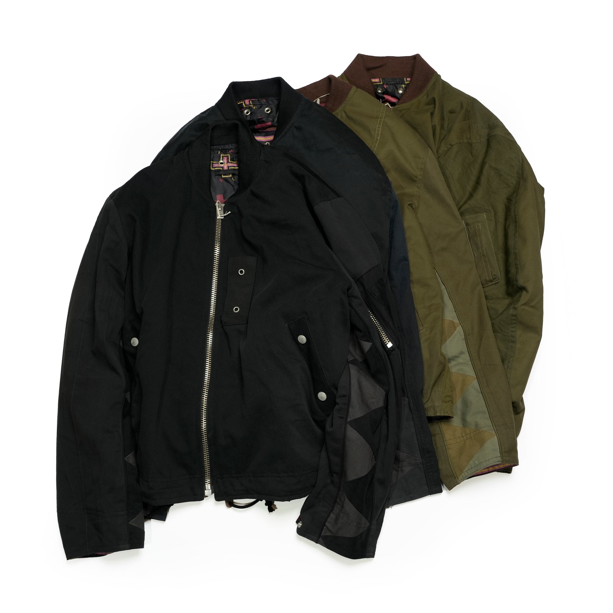 RJ2501001_01-Black | BARBARIAN FLIGHT JACKET | Color:01-Black/02-Olive【NASNGWAM_ナスングワム】