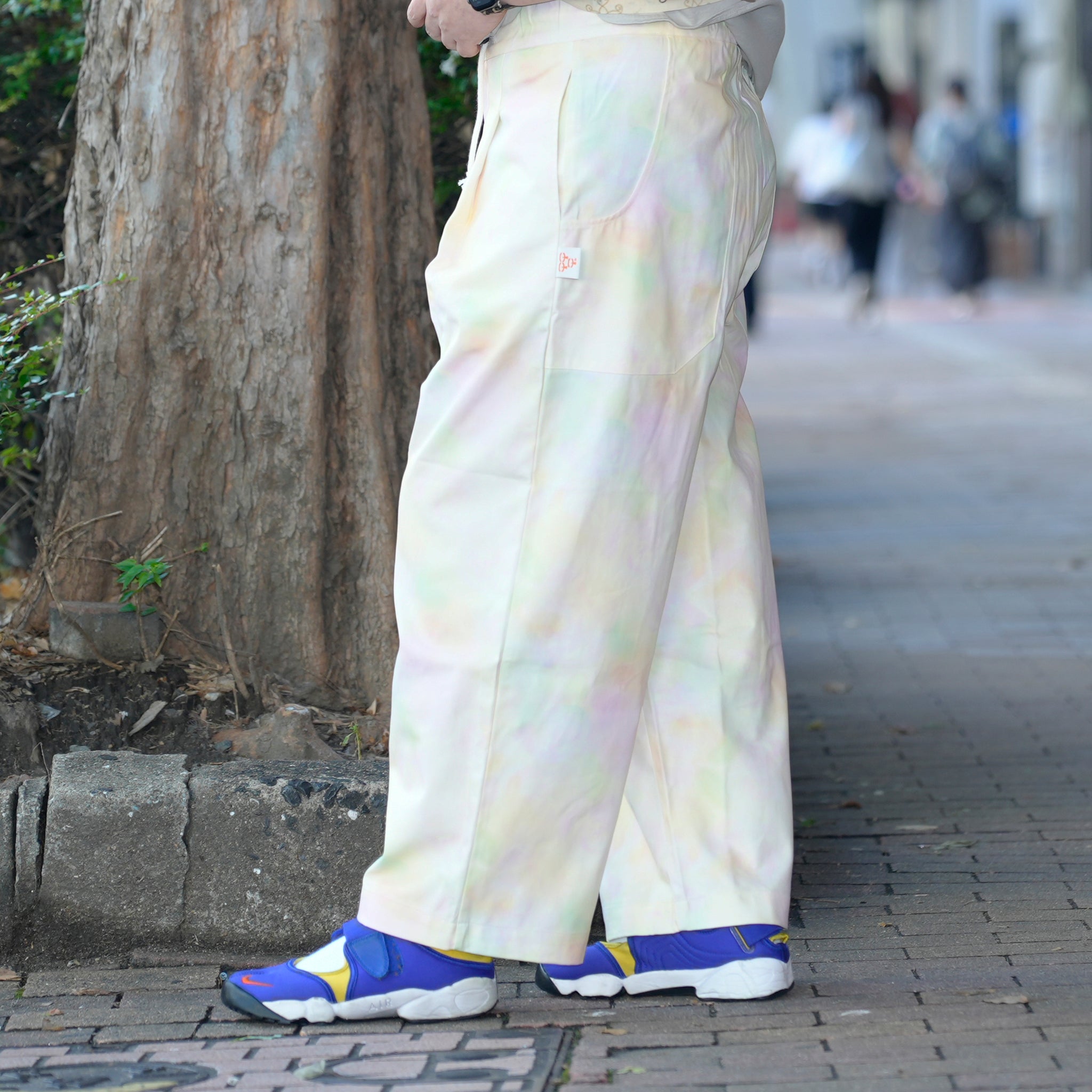 G71301_MT.PST | FLOWER WIDE WORK PANTS-MT.PST | Color:Tye Dye【GORT_ゴート】