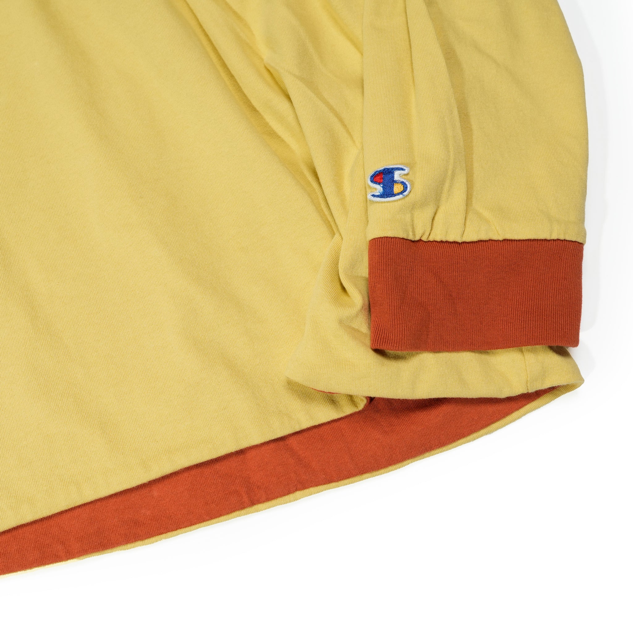 Chamhert-LS | Reversible Long Sleeve- Tshirt | Color:Orange / Olive 【IMPRESTORE_インプレストア】