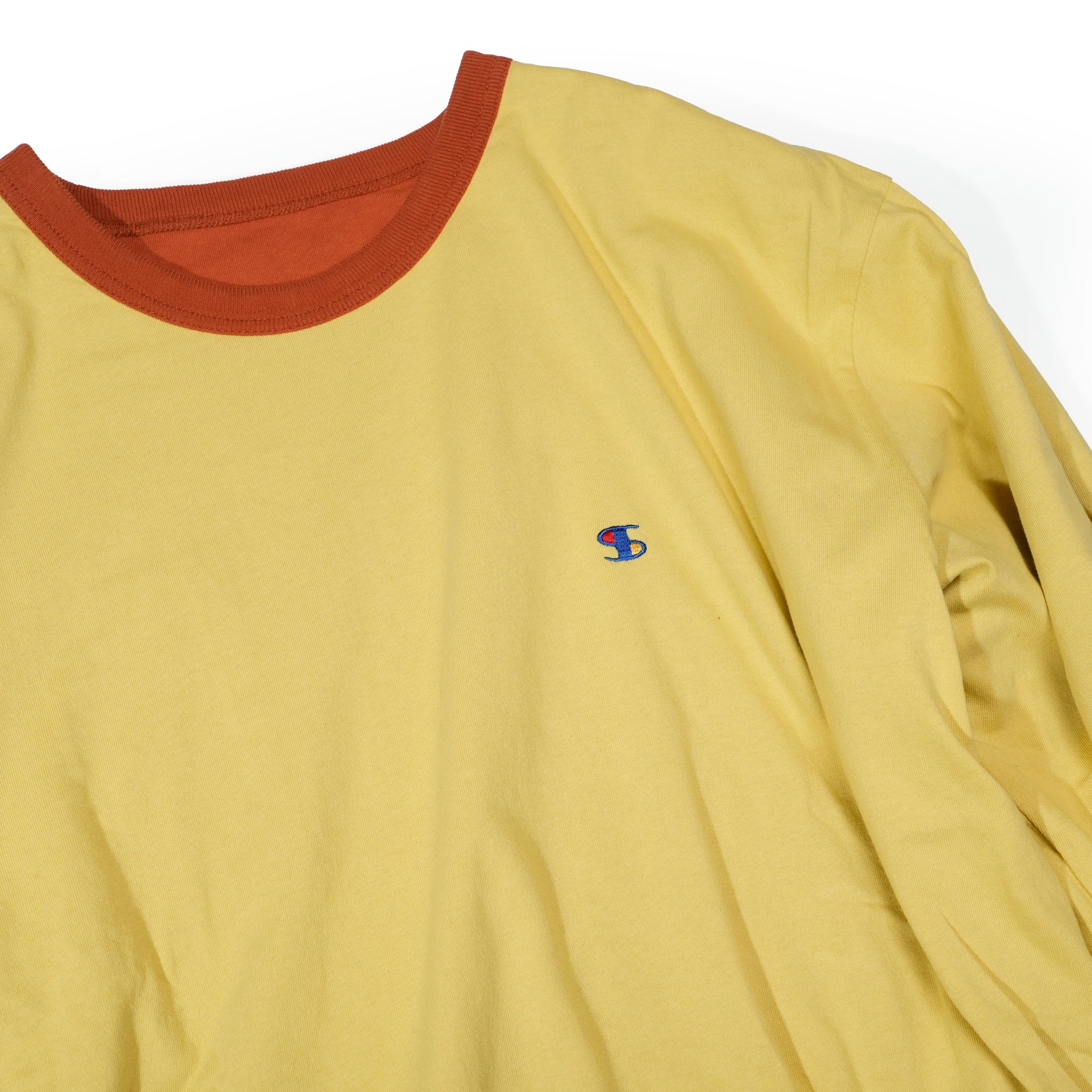 Chamhert-LS | Reversible Long Sleeve- Tshirt | Color:Orange / Olive 【IMPRESTORE_インプレストア】