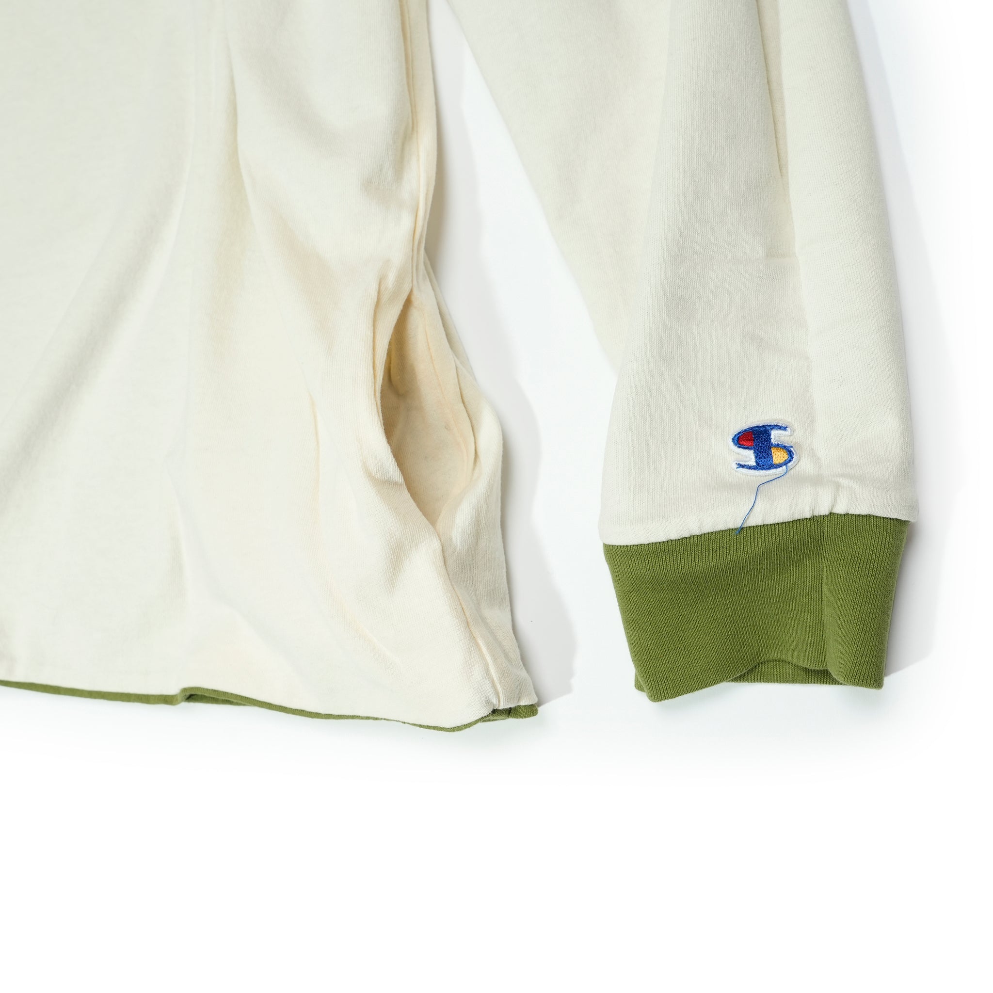 Chamhert-LS | Reversible Long Sleeve- Tshirt | Color:Orange / Olive 【IMPRESTORE_インプレストア】