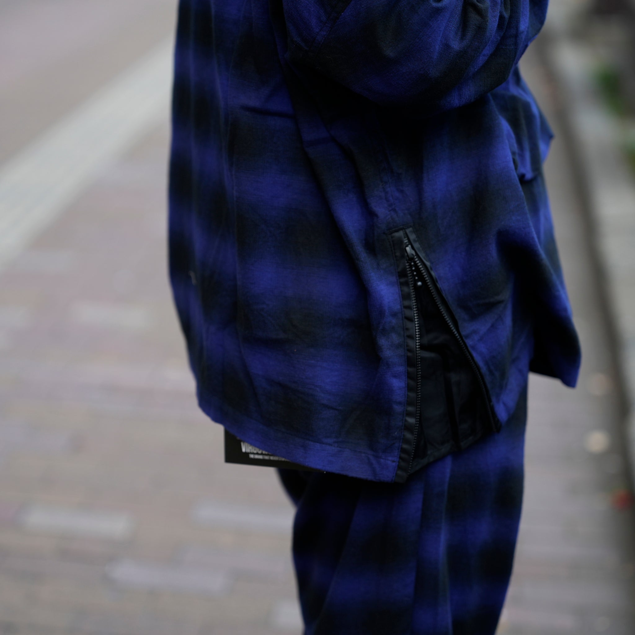 VG-SH-271 | BATTLECHECK OVERDRIVE SHIRTS | Blue【VIRGOwearworks_ヴァルゴウェアワークス】