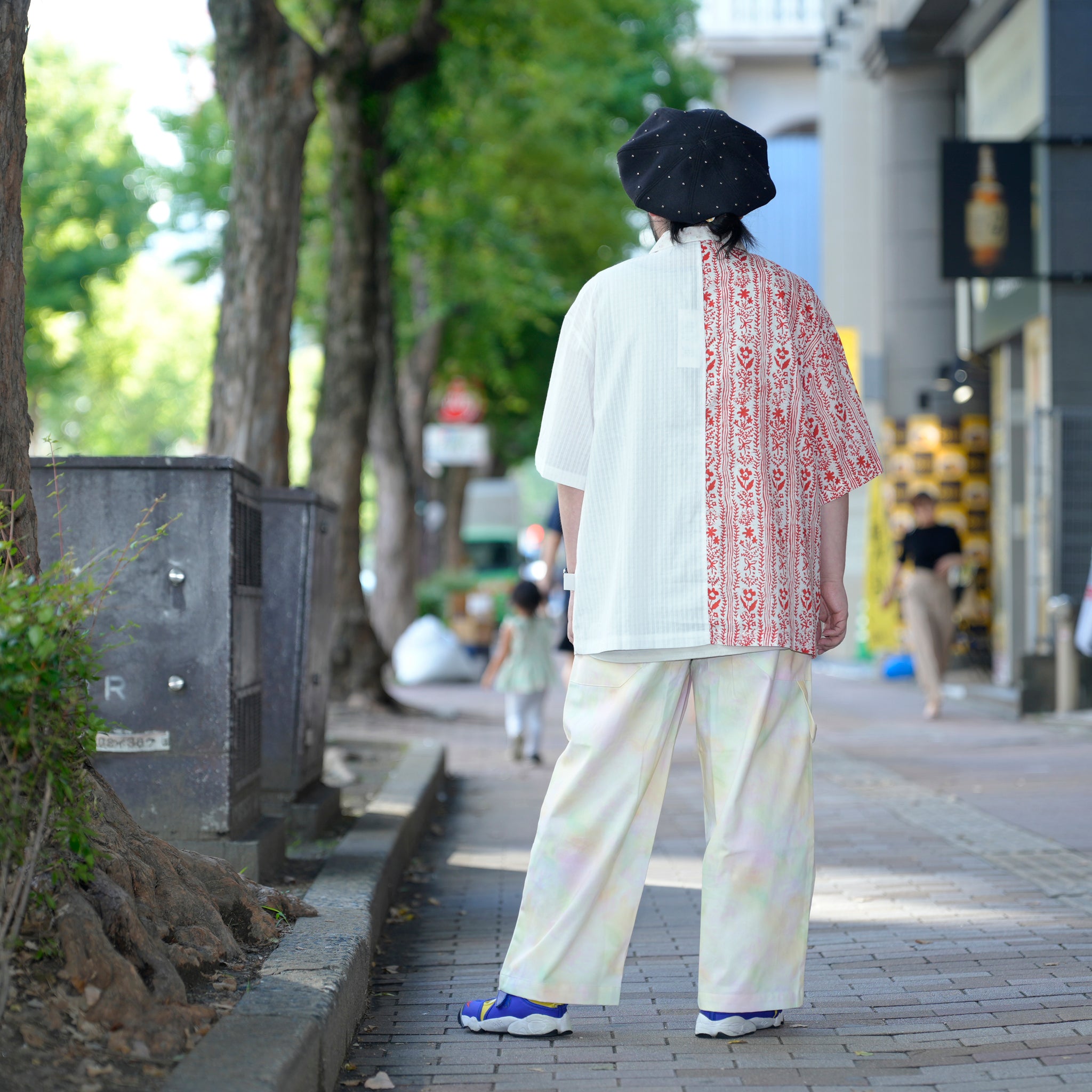 G72202_RD.WH | PATCHWORK HAWAIIAN SHIRT-RD.WH | Color:Red_White【GORT_ゴート】